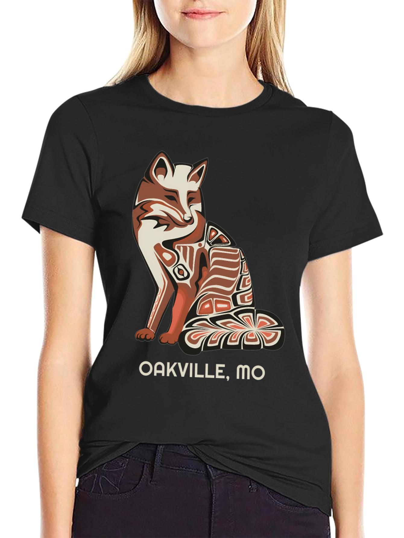 Oakville MO Fox Graphic Tee - Black