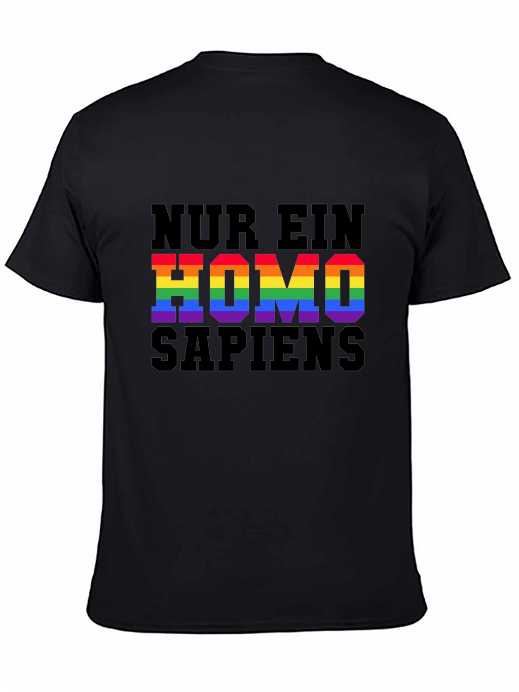Homo Sapiens Pride T-Shirt - LGBTQ+ Rainbow Text