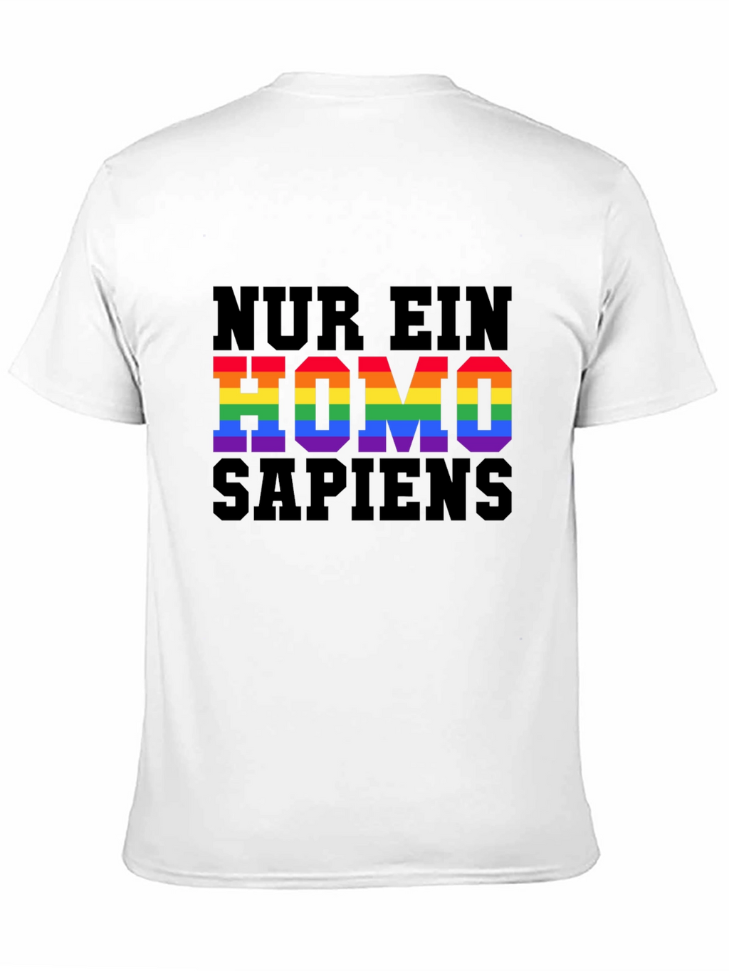 Homo Sapiens Pride T-Shirt - LGBTQ+ Rainbow Text