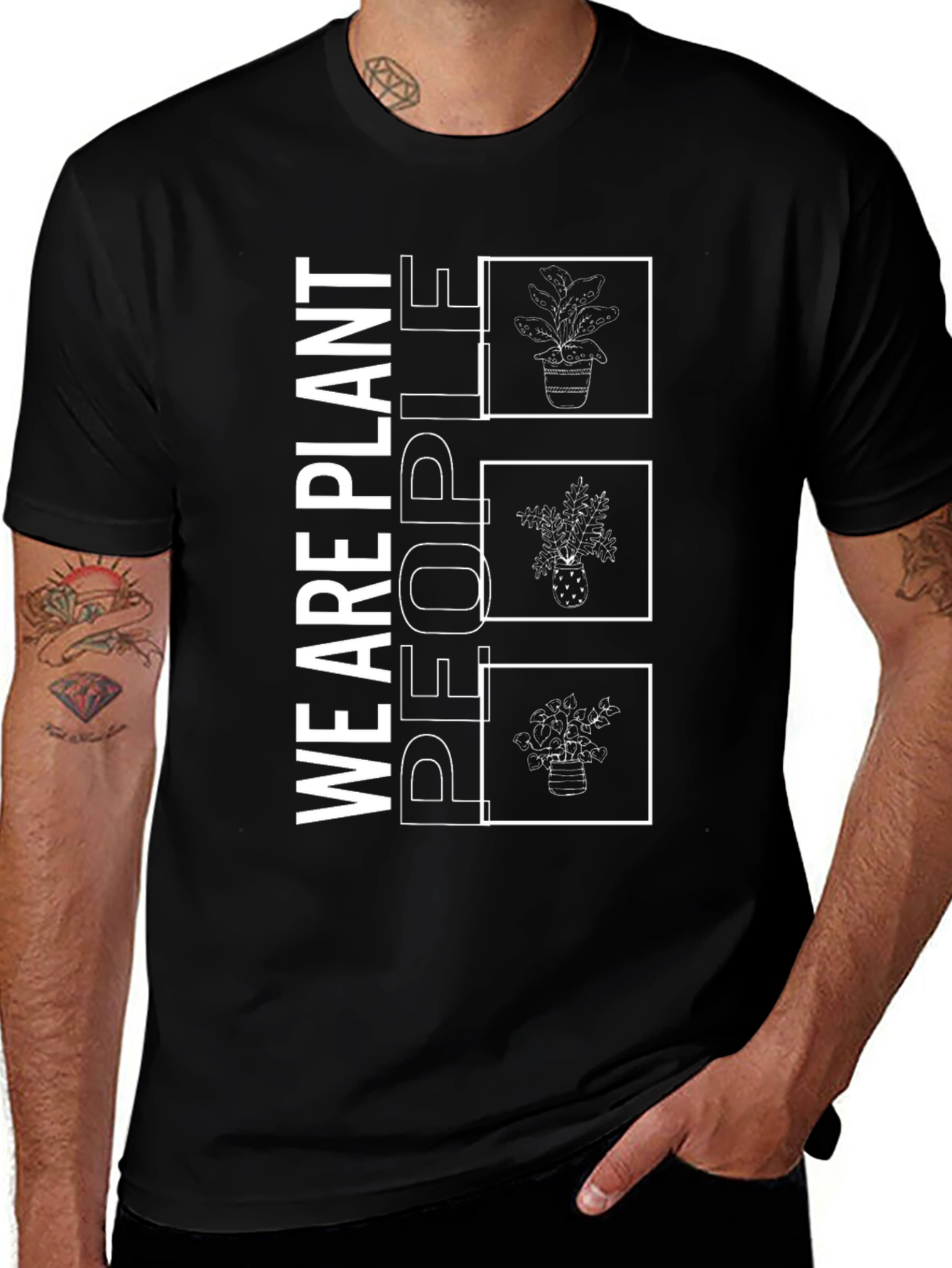 Plant People Black Graphic Tee