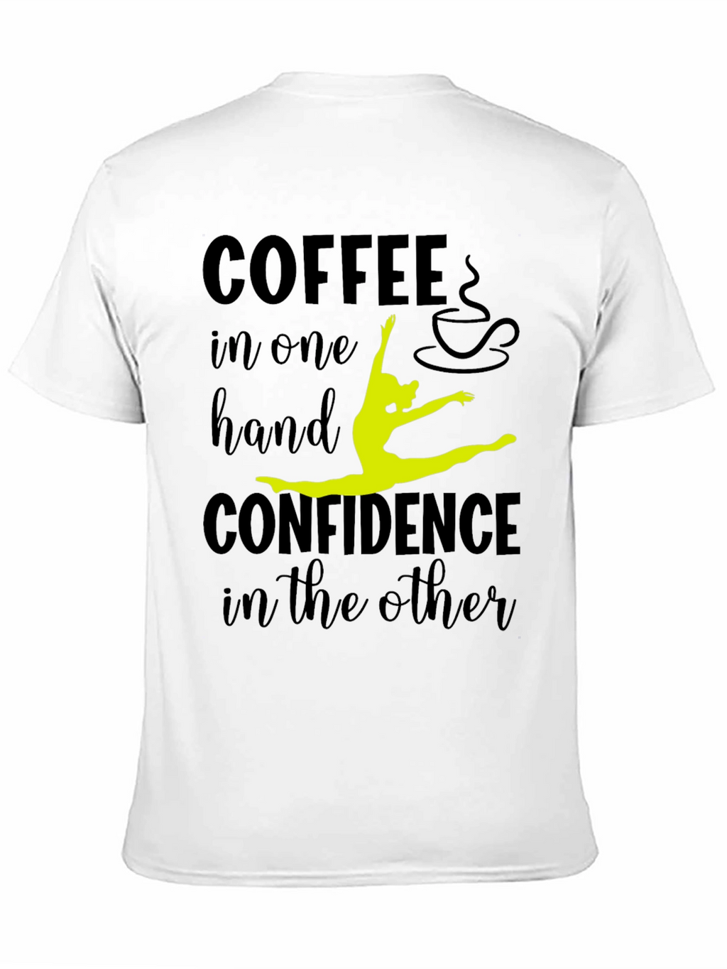 Coffee & Confidence Graphic Tee - Black