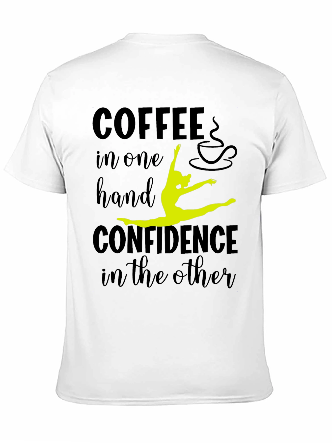Coffee & Confidence Graphic Tee - Black