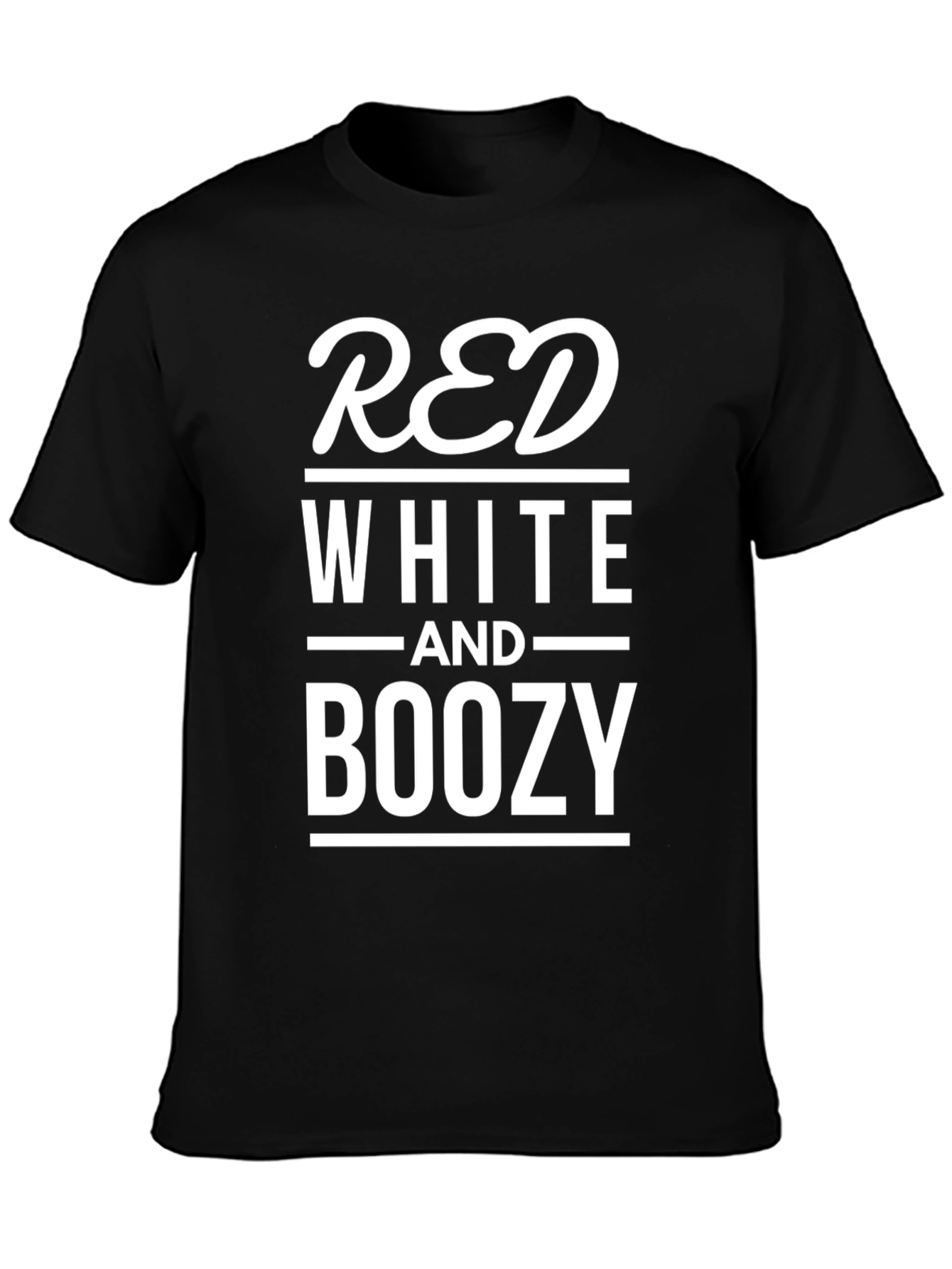 Red White and Boozy Graphic T-Shirt
