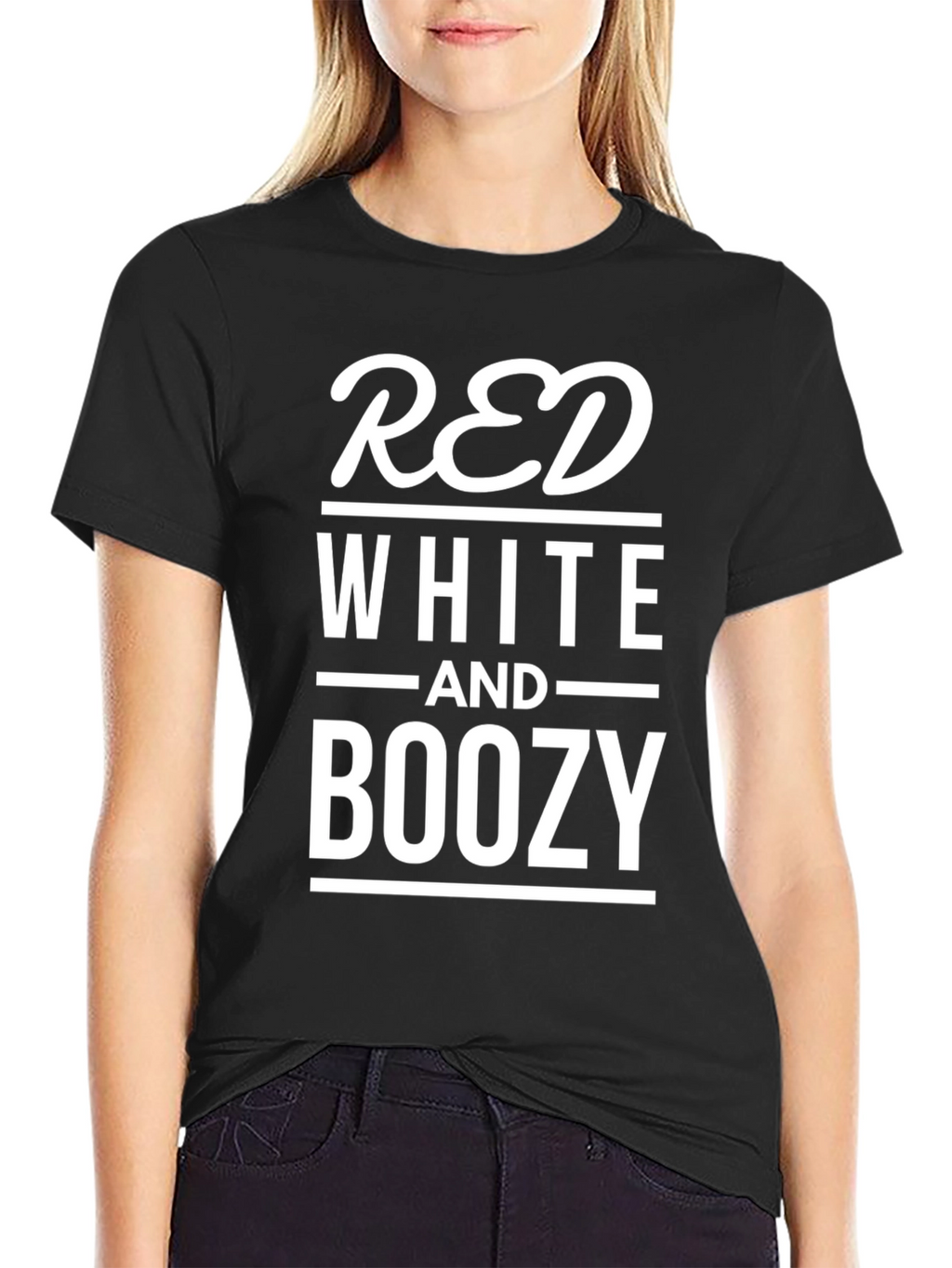 Red White and Boozy Graphic T-Shirt