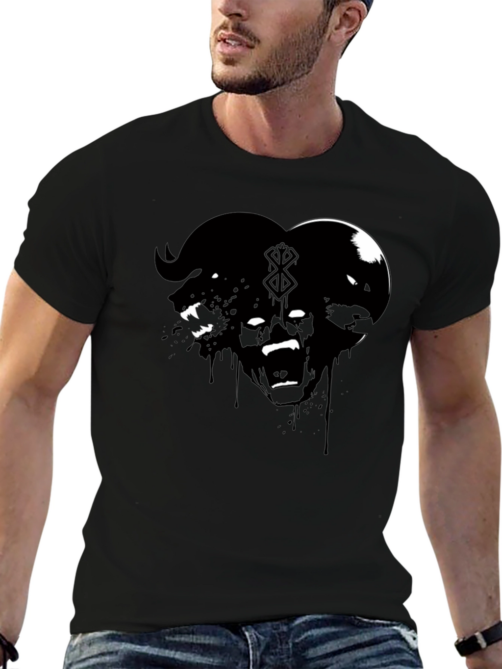 Berserk Graphic Tee - Black Anime T-Shirt
