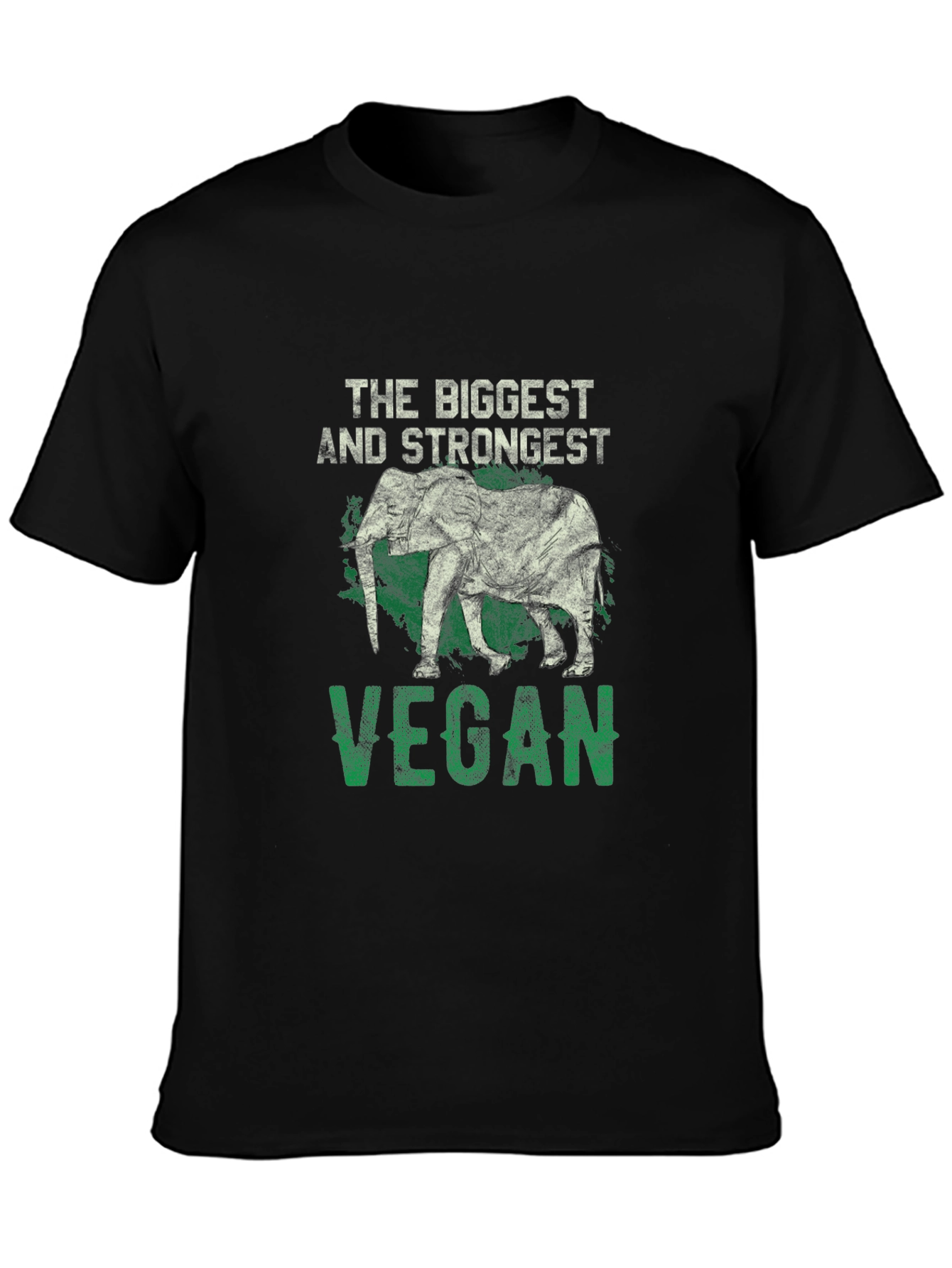 Vegan Elephant T-Shirt - Biggest & Strongest