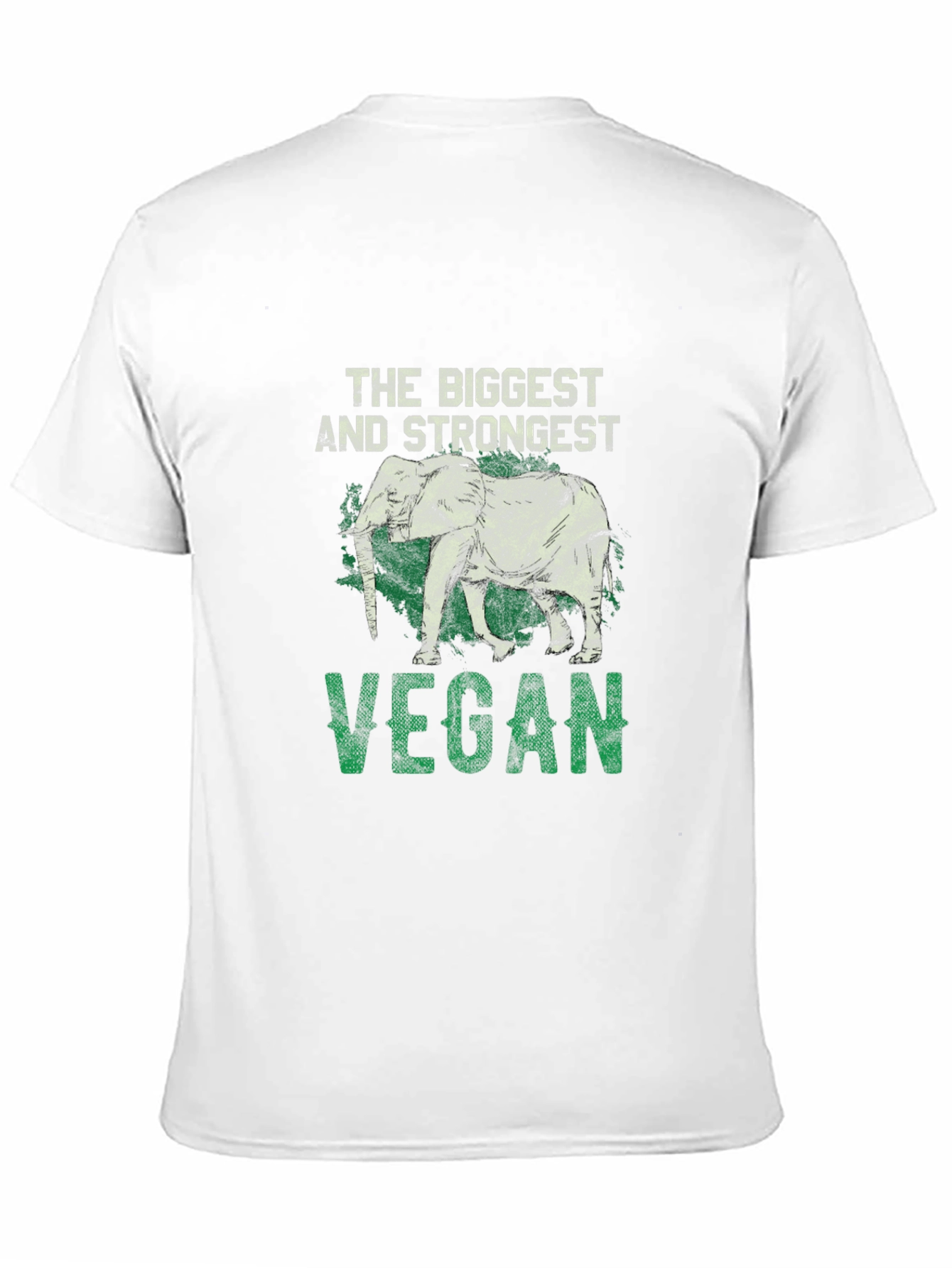 Vegan Elephant T-Shirt - Biggest & Strongest
