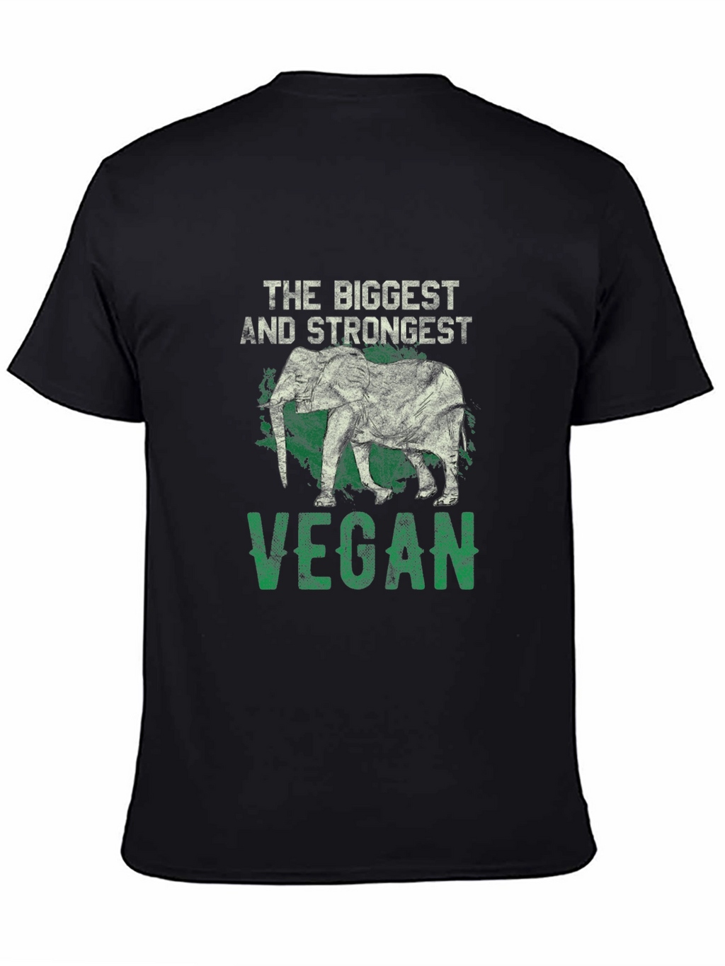 Vegan Elephant T-Shirt - Biggest & Strongest