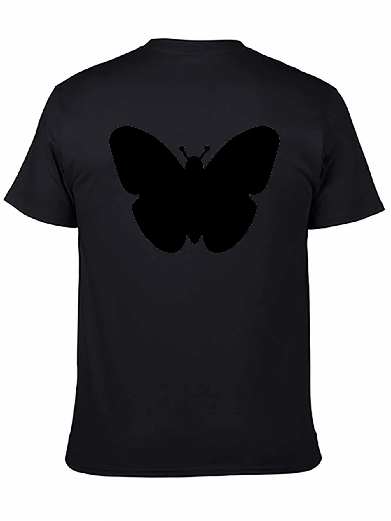 Butterfly Graphic Tee - Modern Black T-Shirt