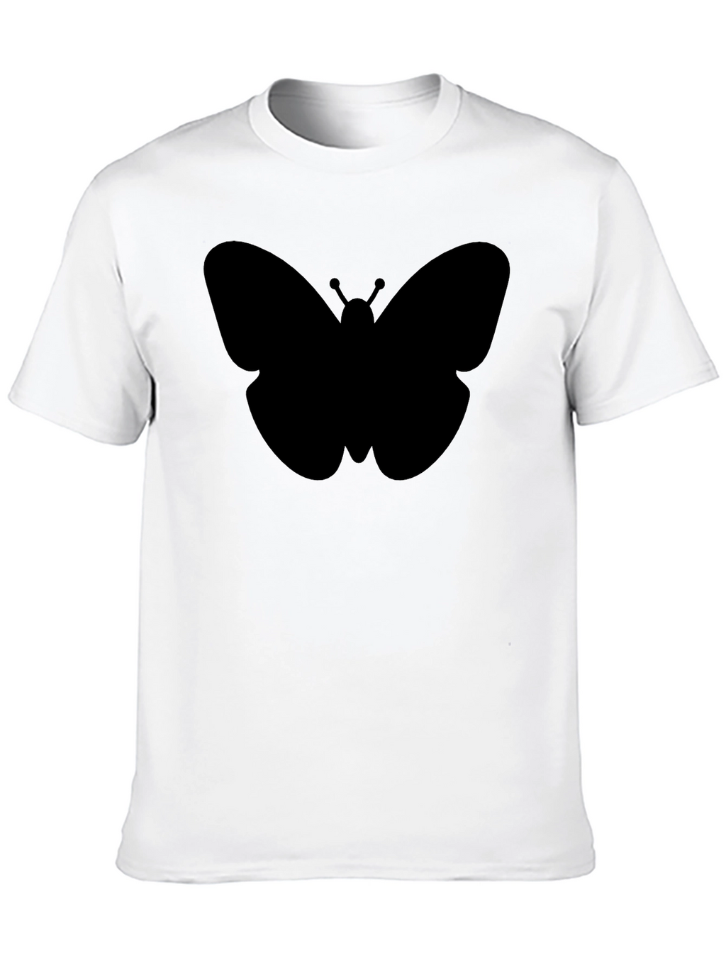 Butterfly Graphic Tee - Modern Black T-Shirt