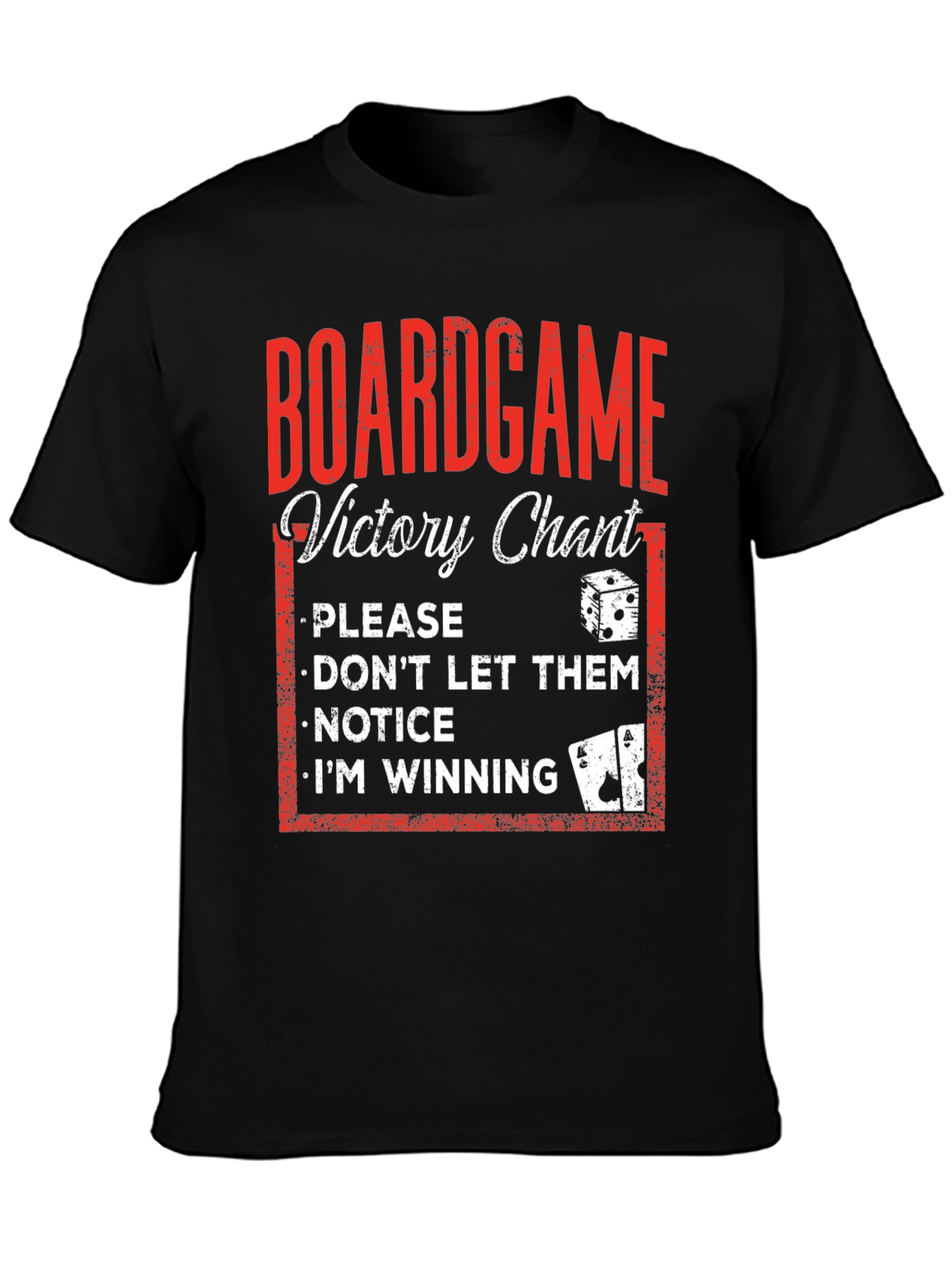 Boardgame Victory Chant T-Shirt - Funny Game Night Apparel