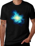 Nebula Print Black T-Shirt