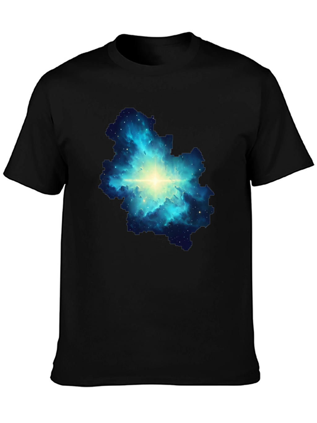 Nebula Print Black T-Shirt