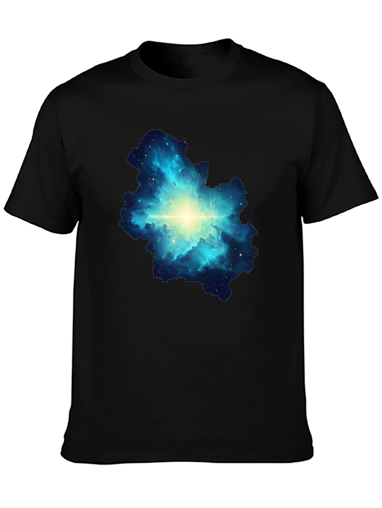 Nebula Print Black T-Shirt