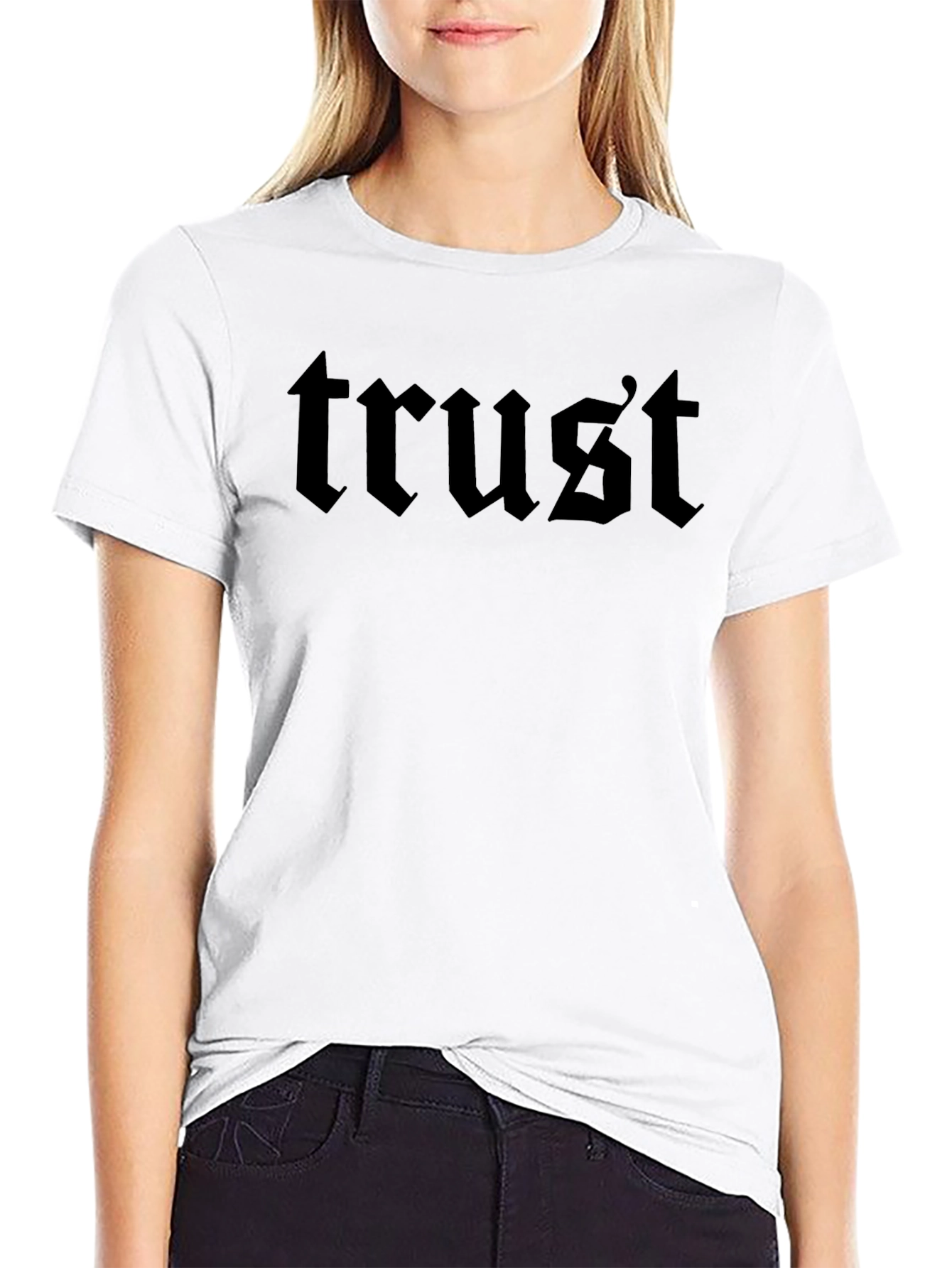 Trust Gothic Style Black T-Shirt