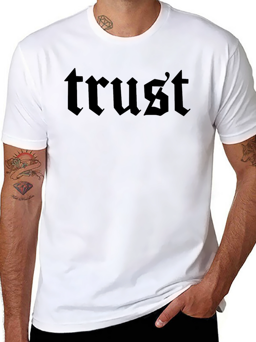 Trust Gothic Style Black T-Shirt
