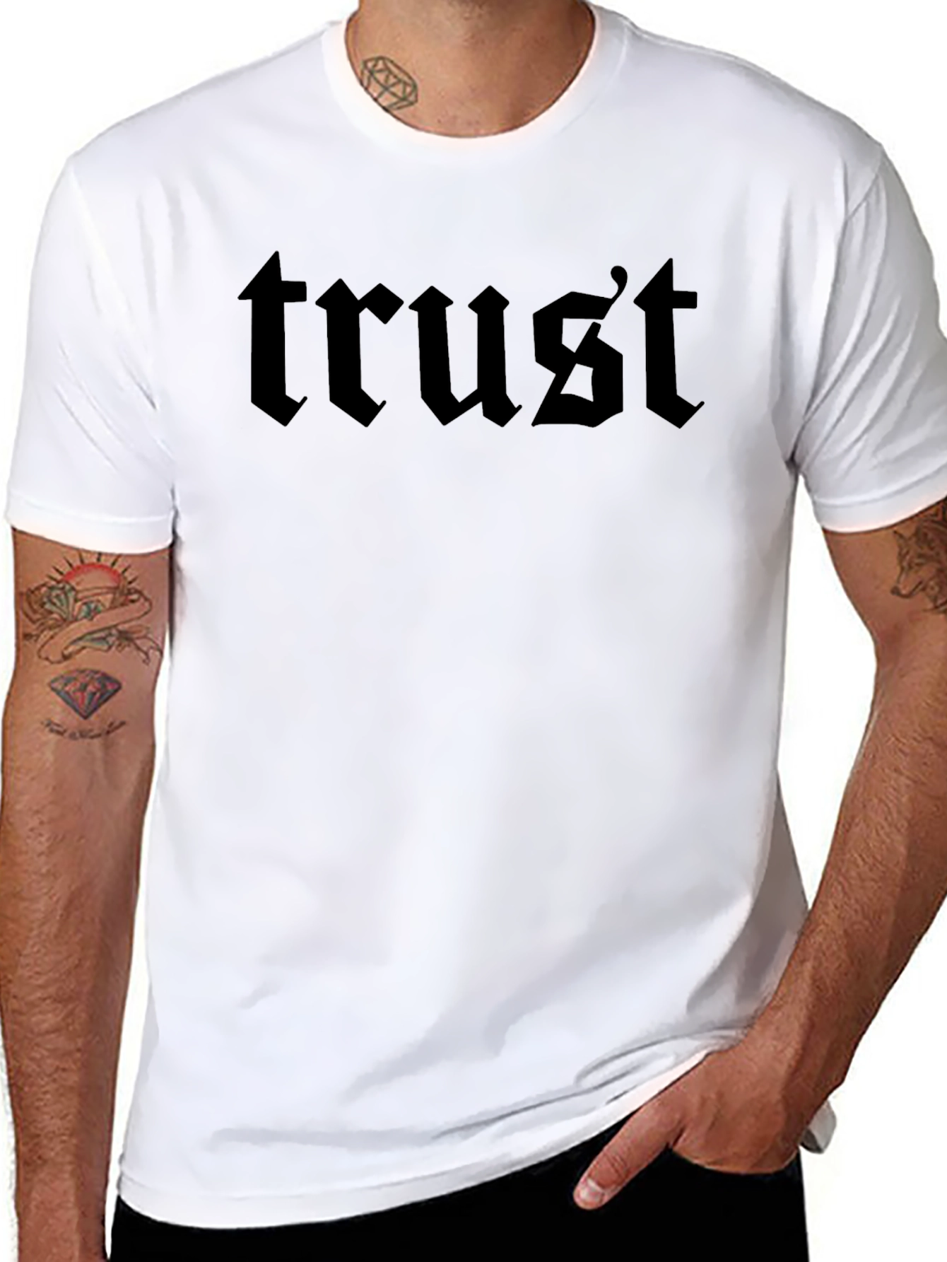 Trust Gothic Style Black T-Shirt