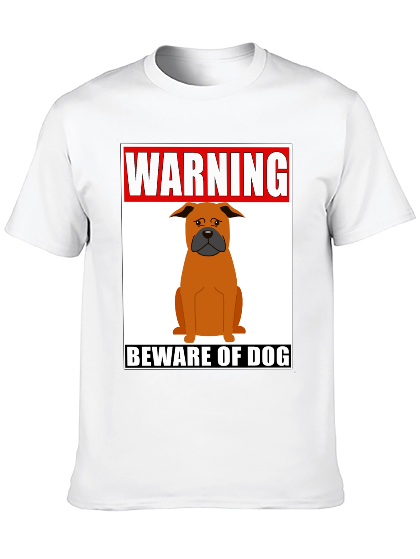 Warning Beware of Dog Graphic Tee