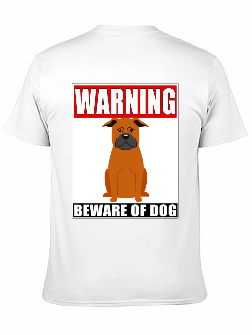 Warning Beware of Dog Graphic Tee