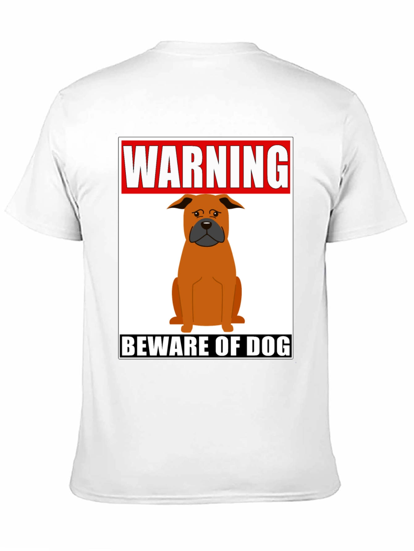 Warning Beware of Dog Graphic Tee