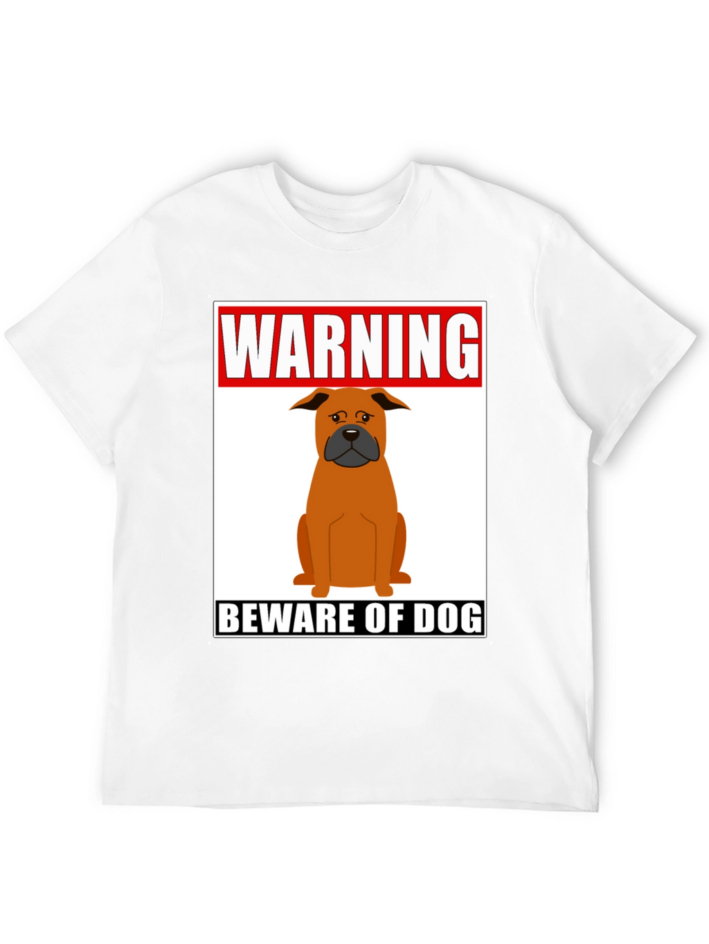 Warning Beware of Dog Graphic Tee