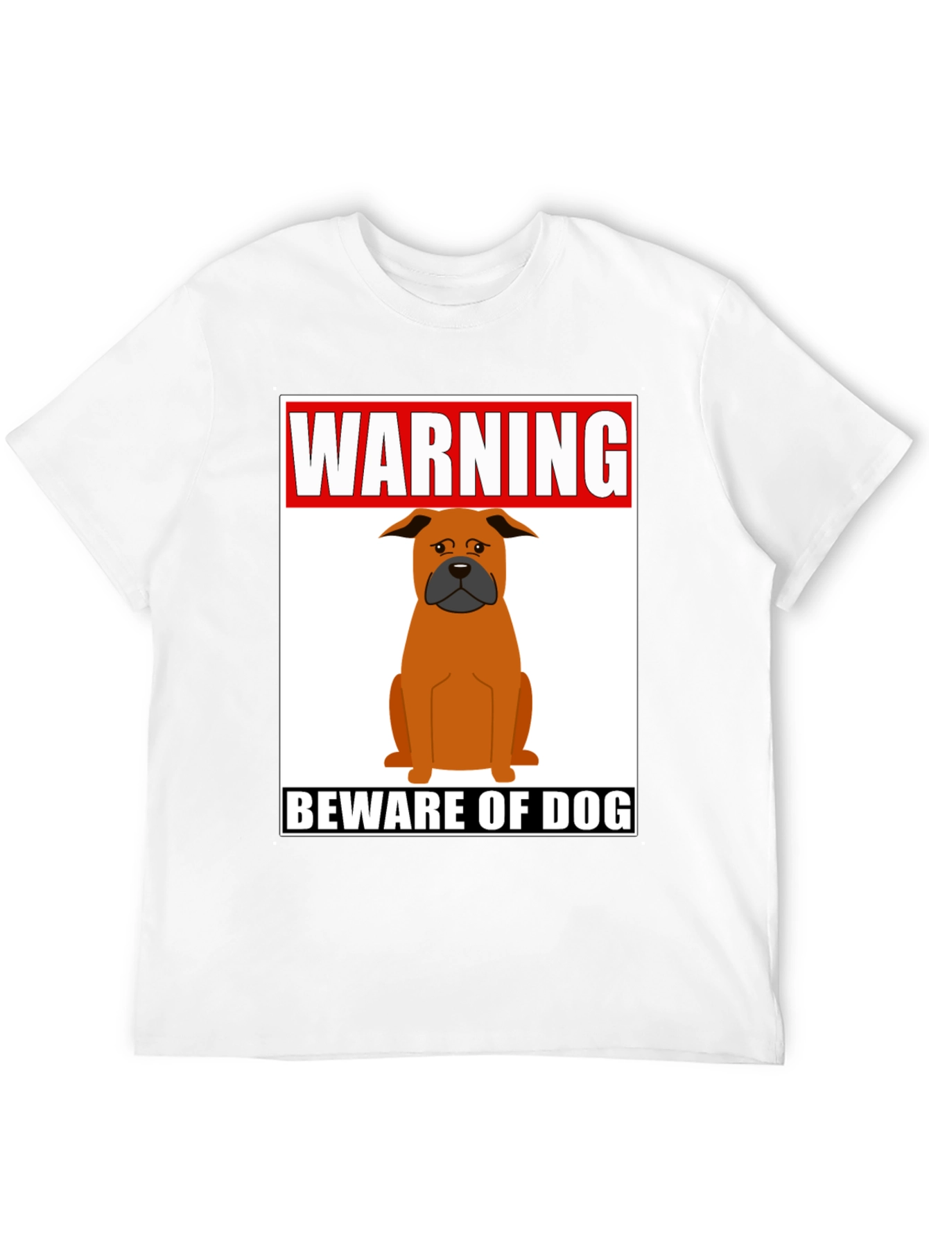 Warning Beware of Dog Graphic Tee