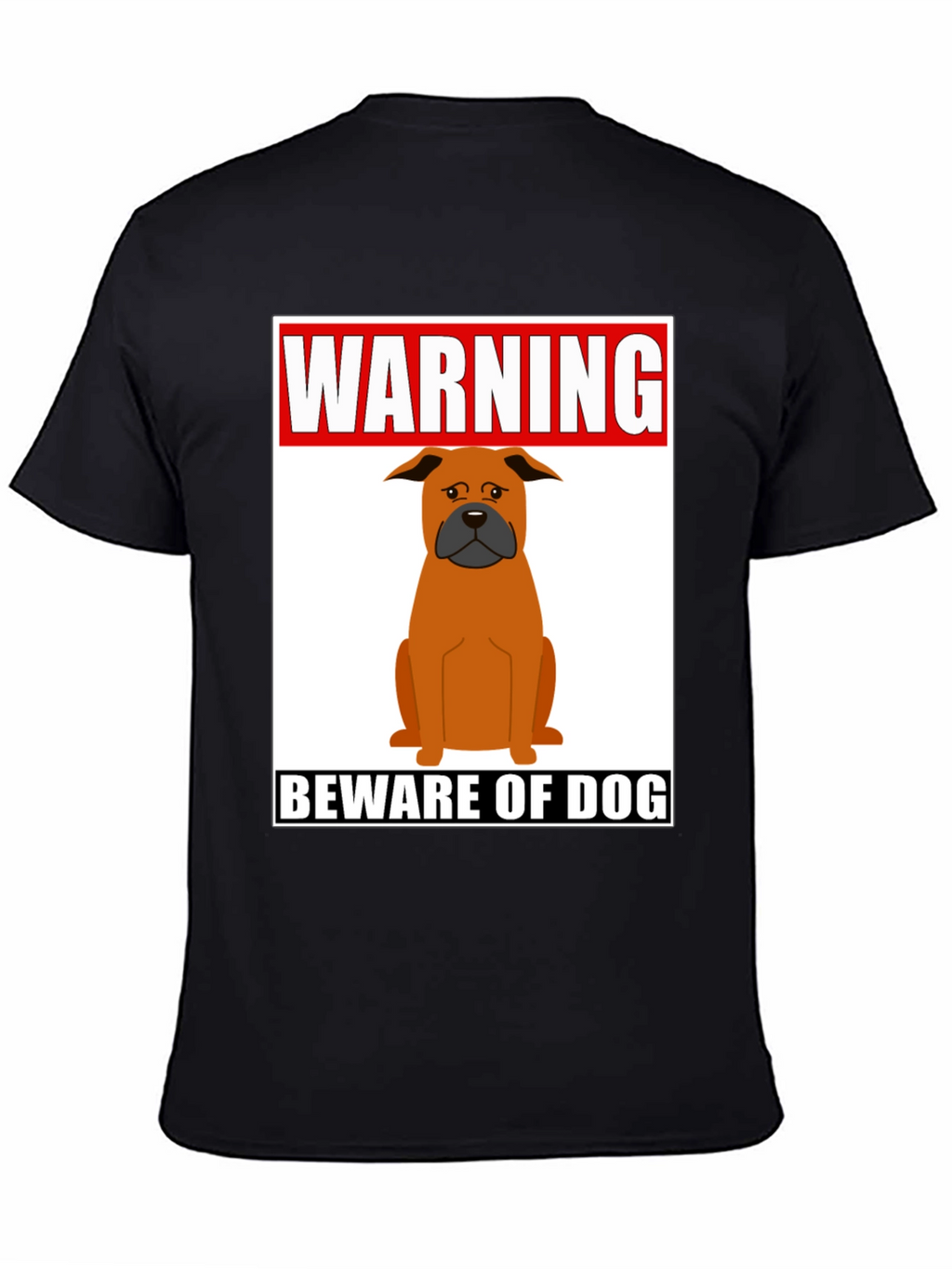 Warning Beware of Dog Graphic Tee