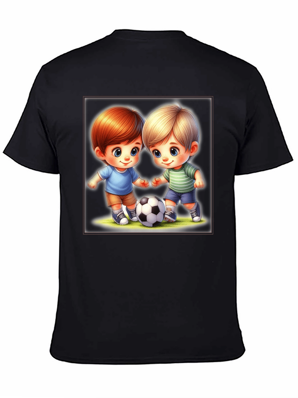 Cartoon Boys Soccer T-Shirt