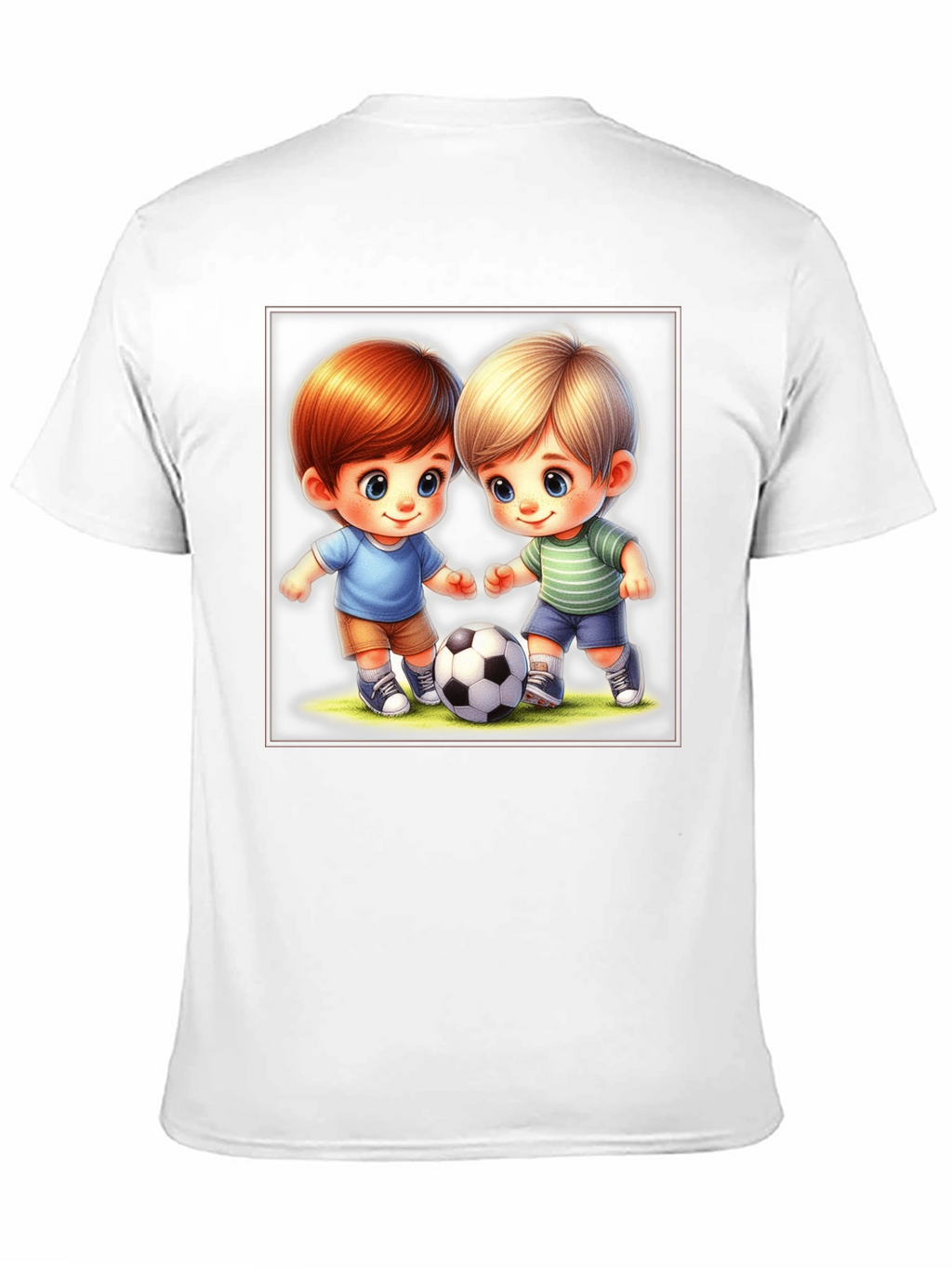 Cartoon Boys Soccer T-Shirt