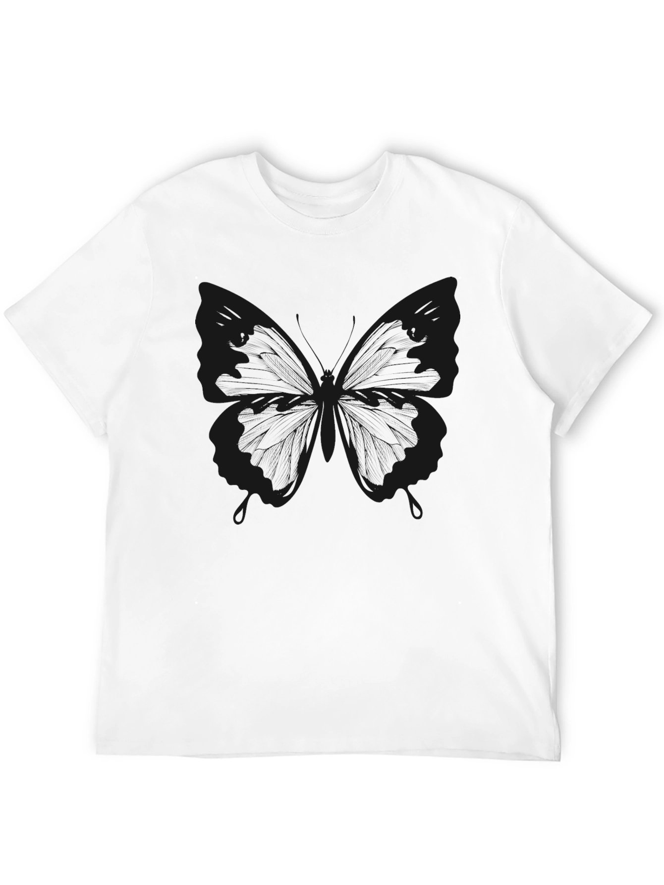 Black Butterfly Graphic T-Shirt