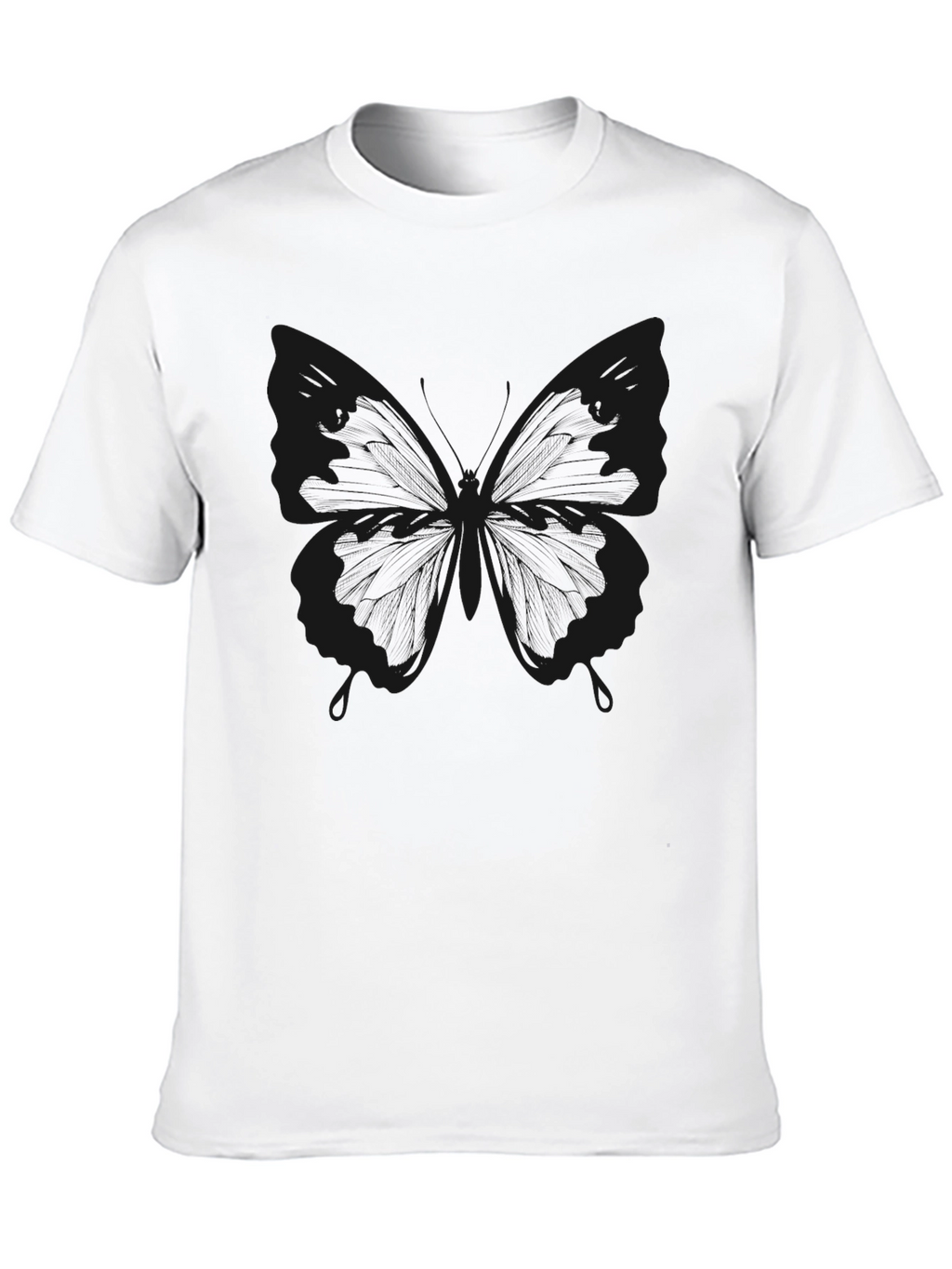 Black Butterfly Graphic T-Shirt