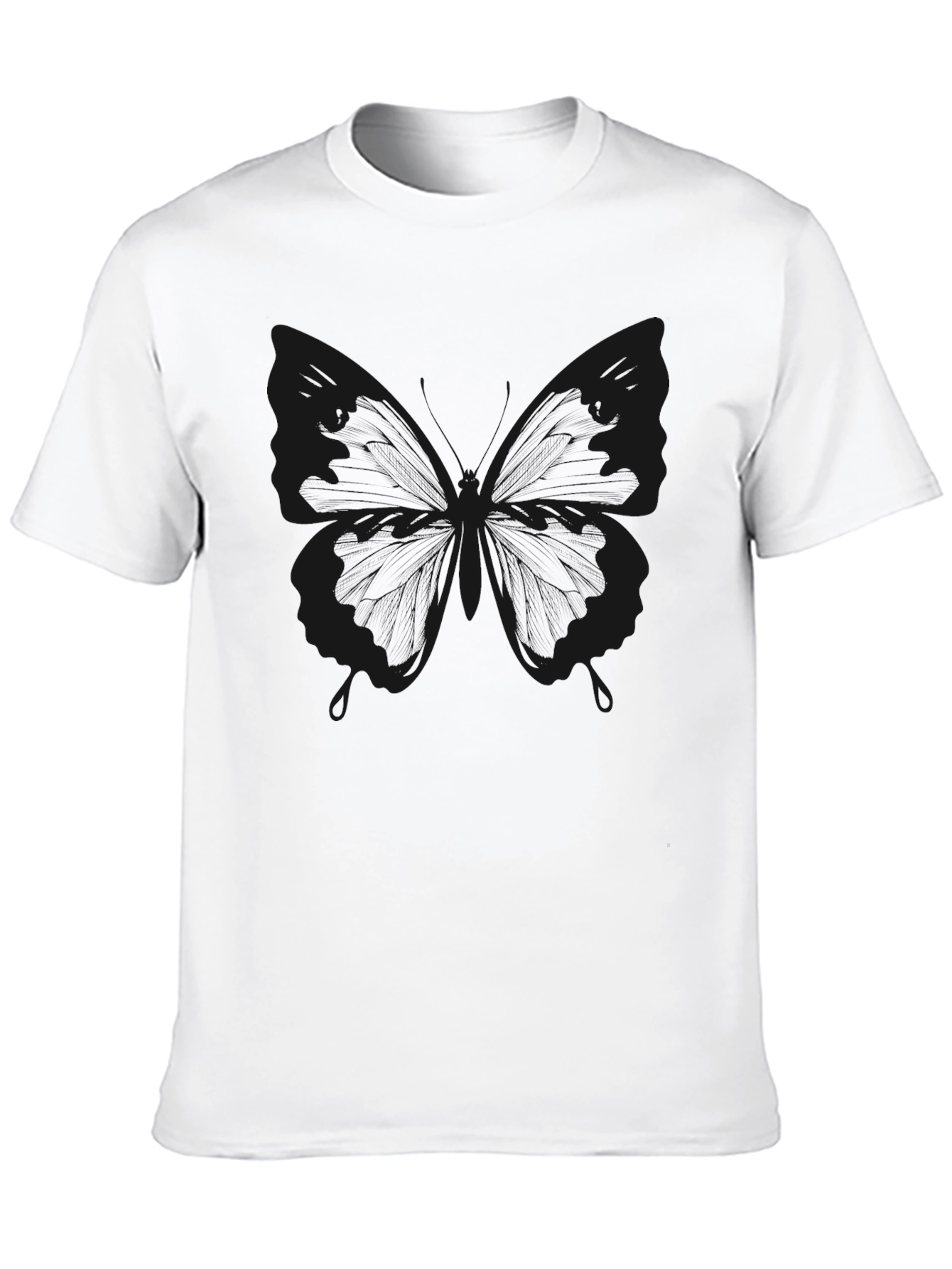 Black Butterfly Graphic T-Shirt