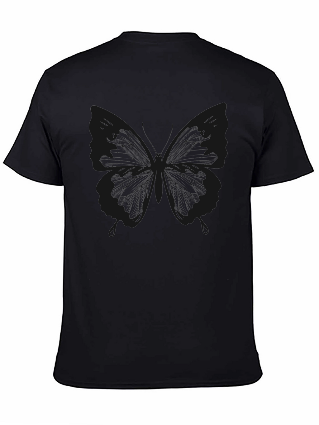 Black Butterfly Graphic T-Shirt