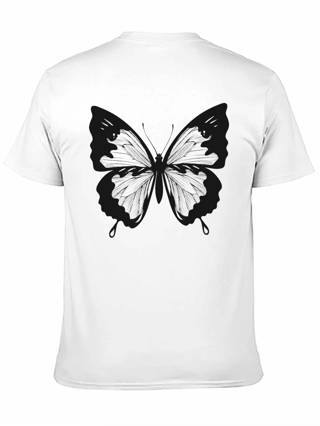 Black Butterfly Graphic T-Shirt
