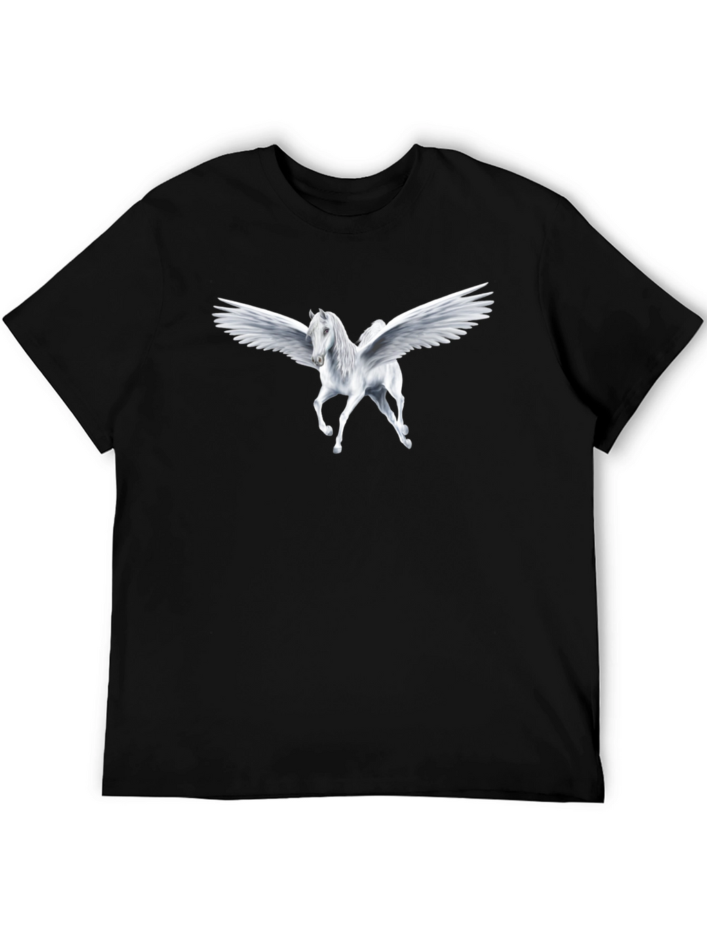 Pegasus Graphic T-Shirt - Black Cotton Tee
