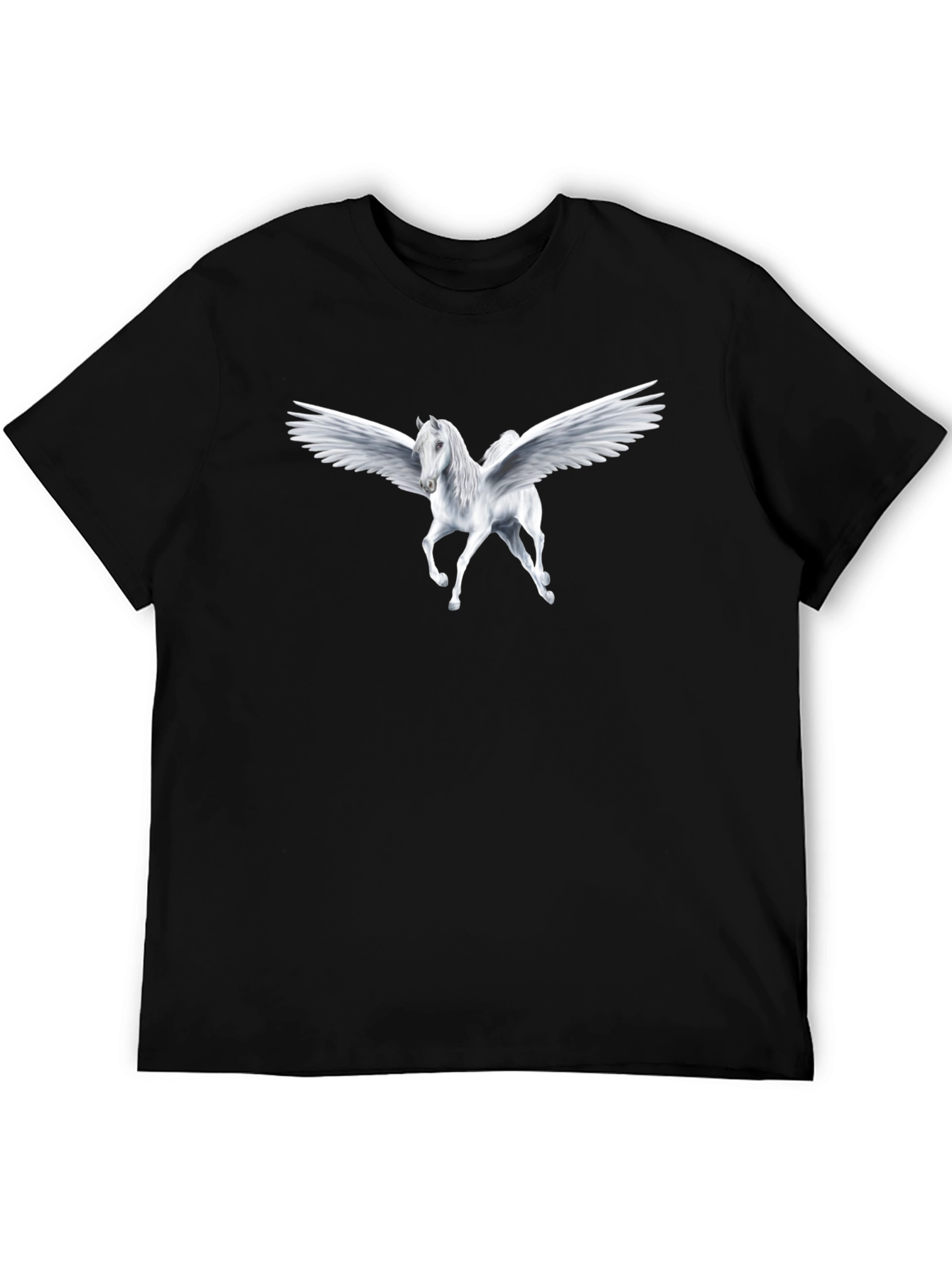 Pegasus Graphic T-Shirt - Black Cotton Tee