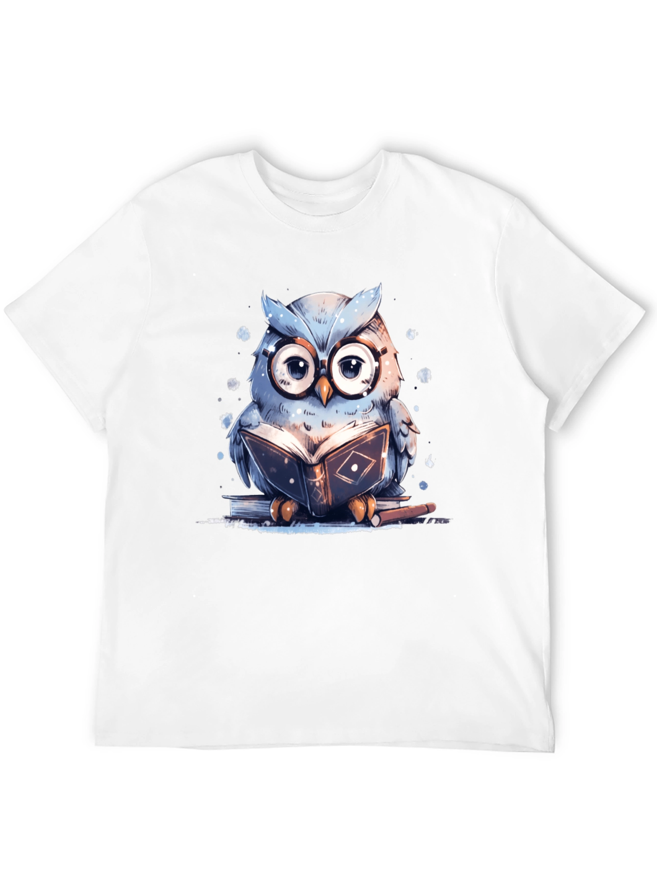 Owl Reading Book T-Shirt