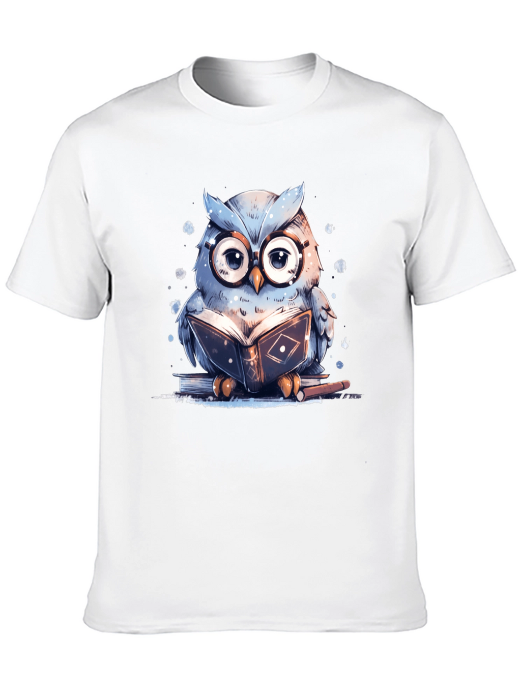 Owl Reading Book T-Shirt