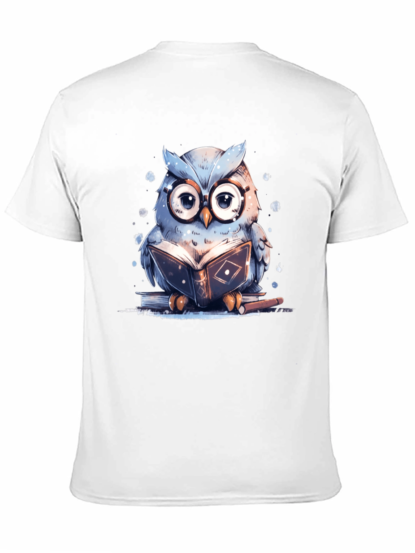 Owl Reading Book T-Shirt