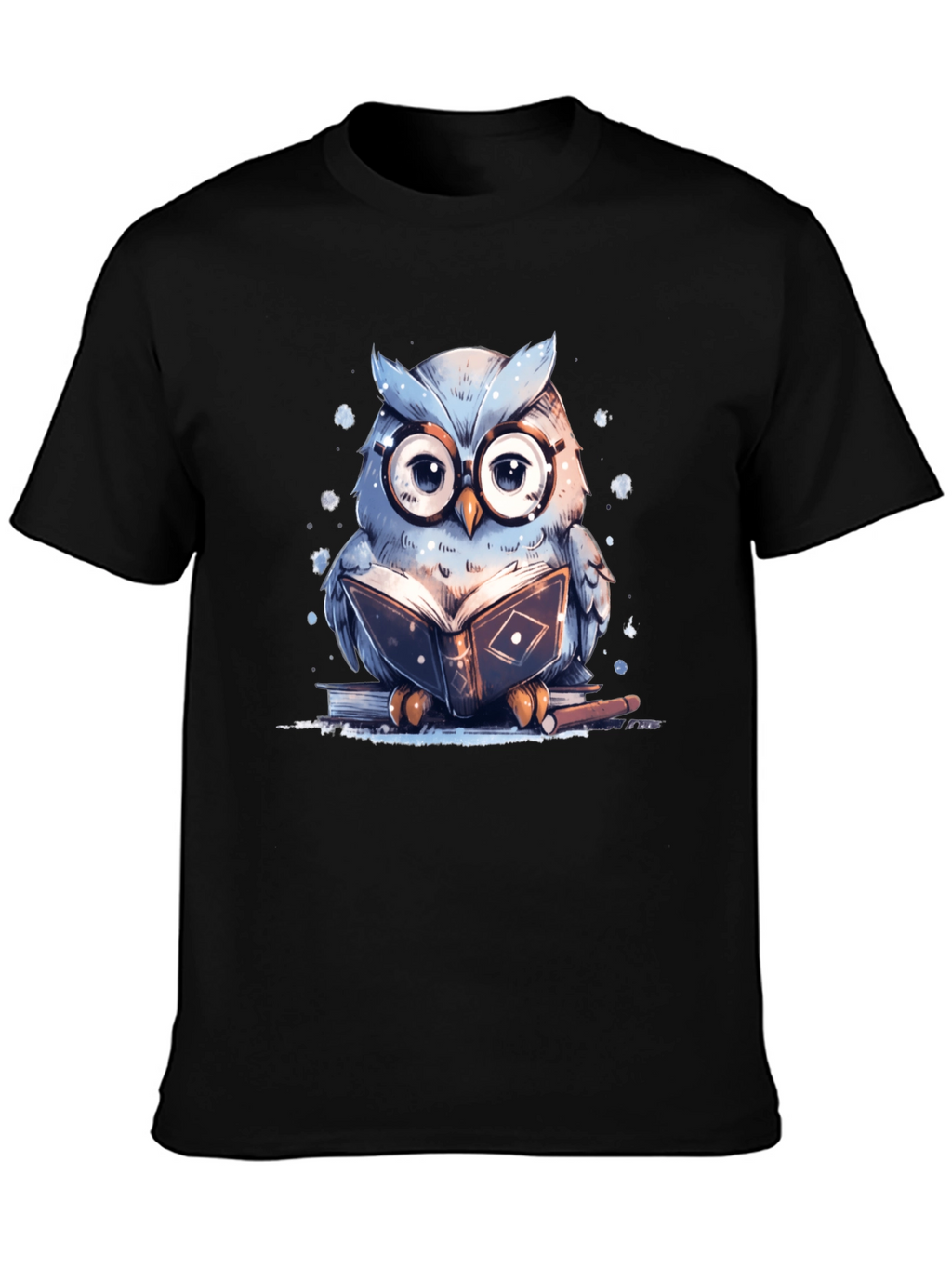 Owl Reading Book T-Shirt