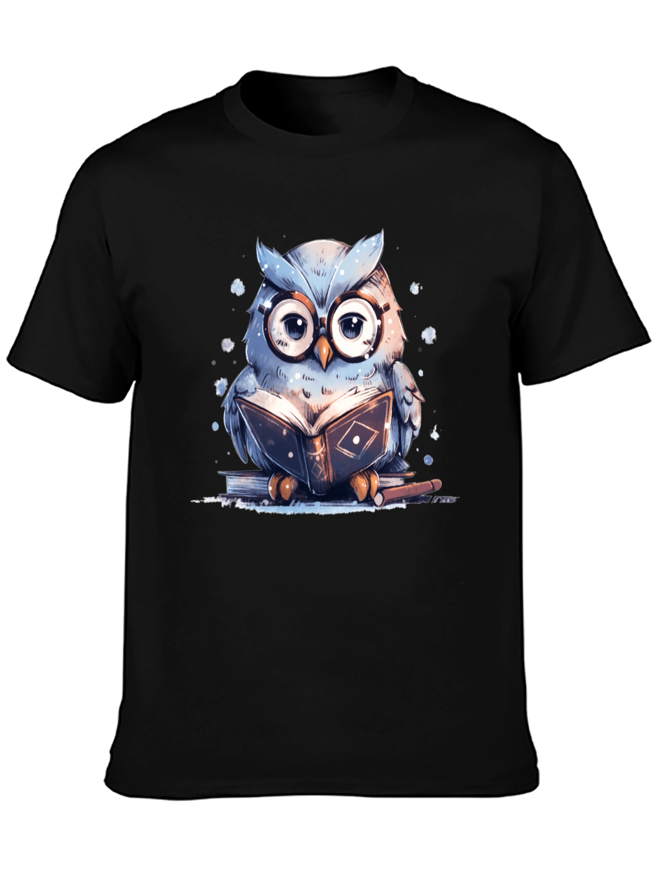 Owl Reading Book T-Shirt