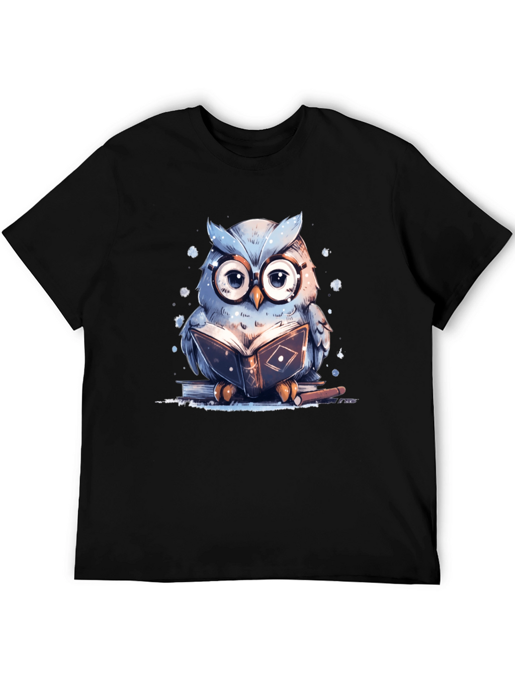 Owl Reading Book T-Shirt
