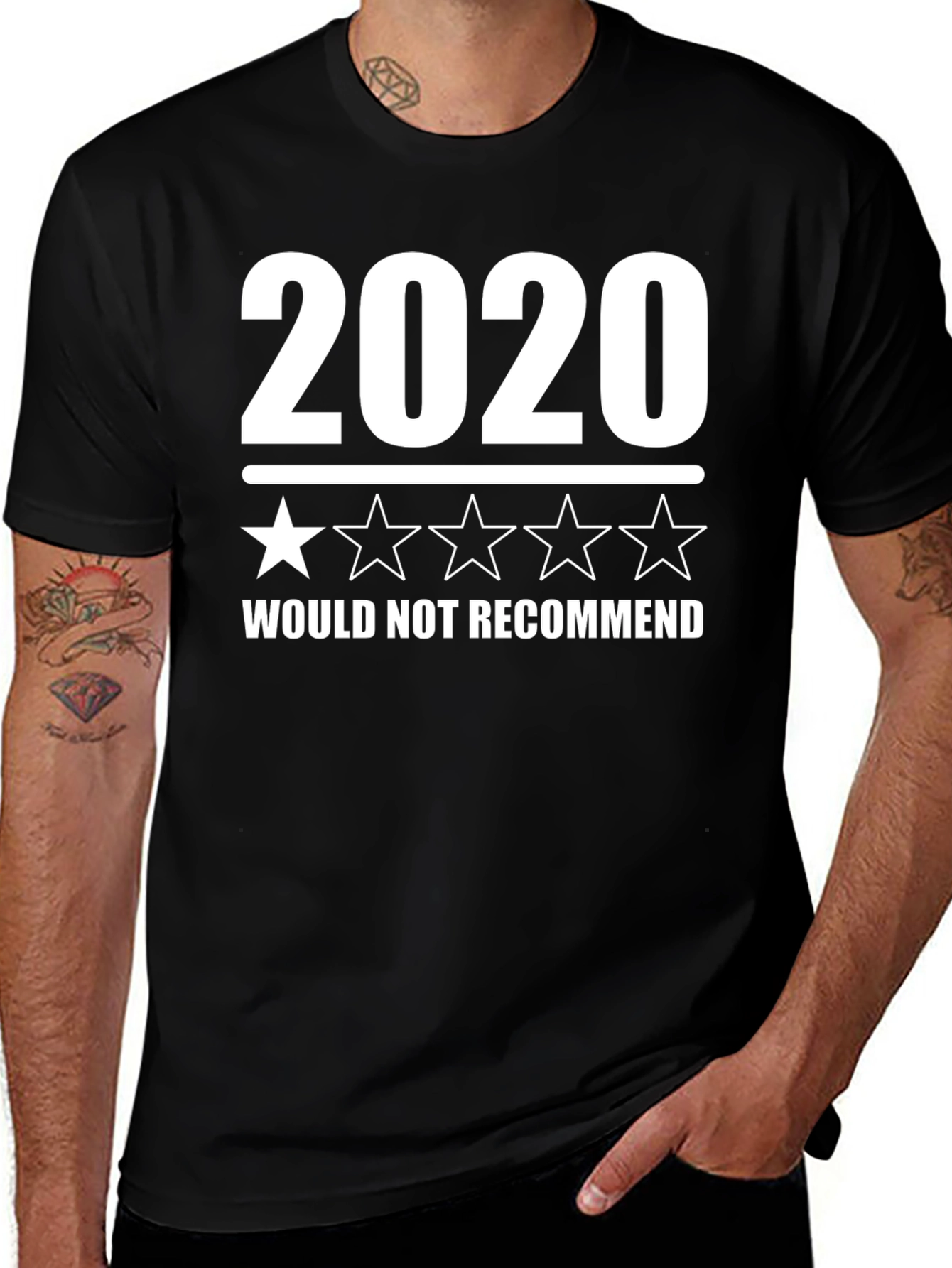 2020 One Star T-Shirt - Would Not Recommend Funny Tee