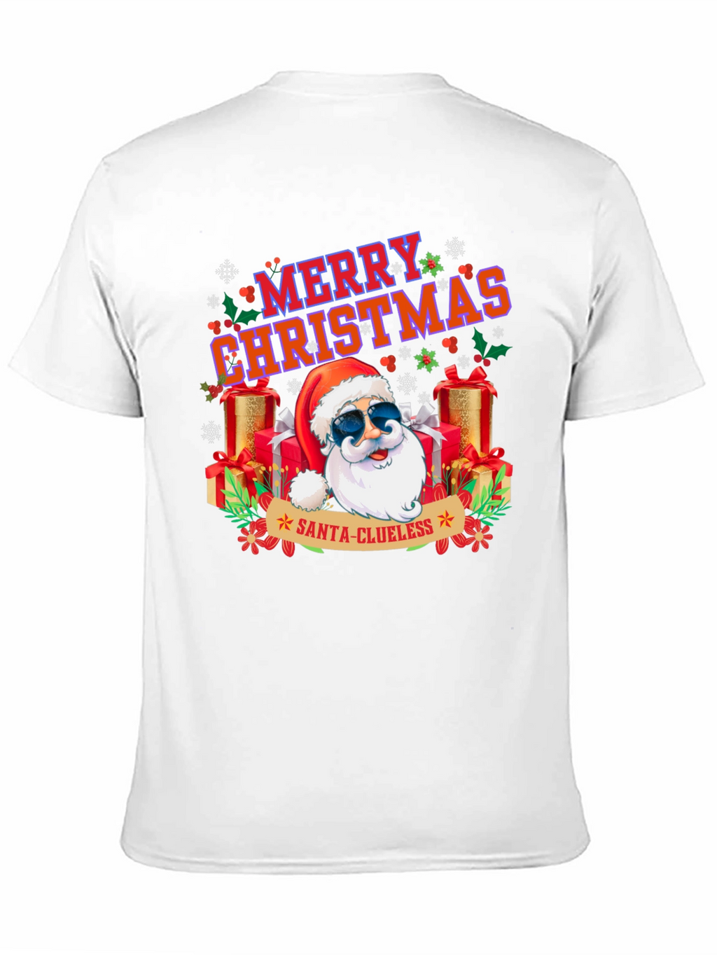 Santa-Clueless Christmas Graphic Tee