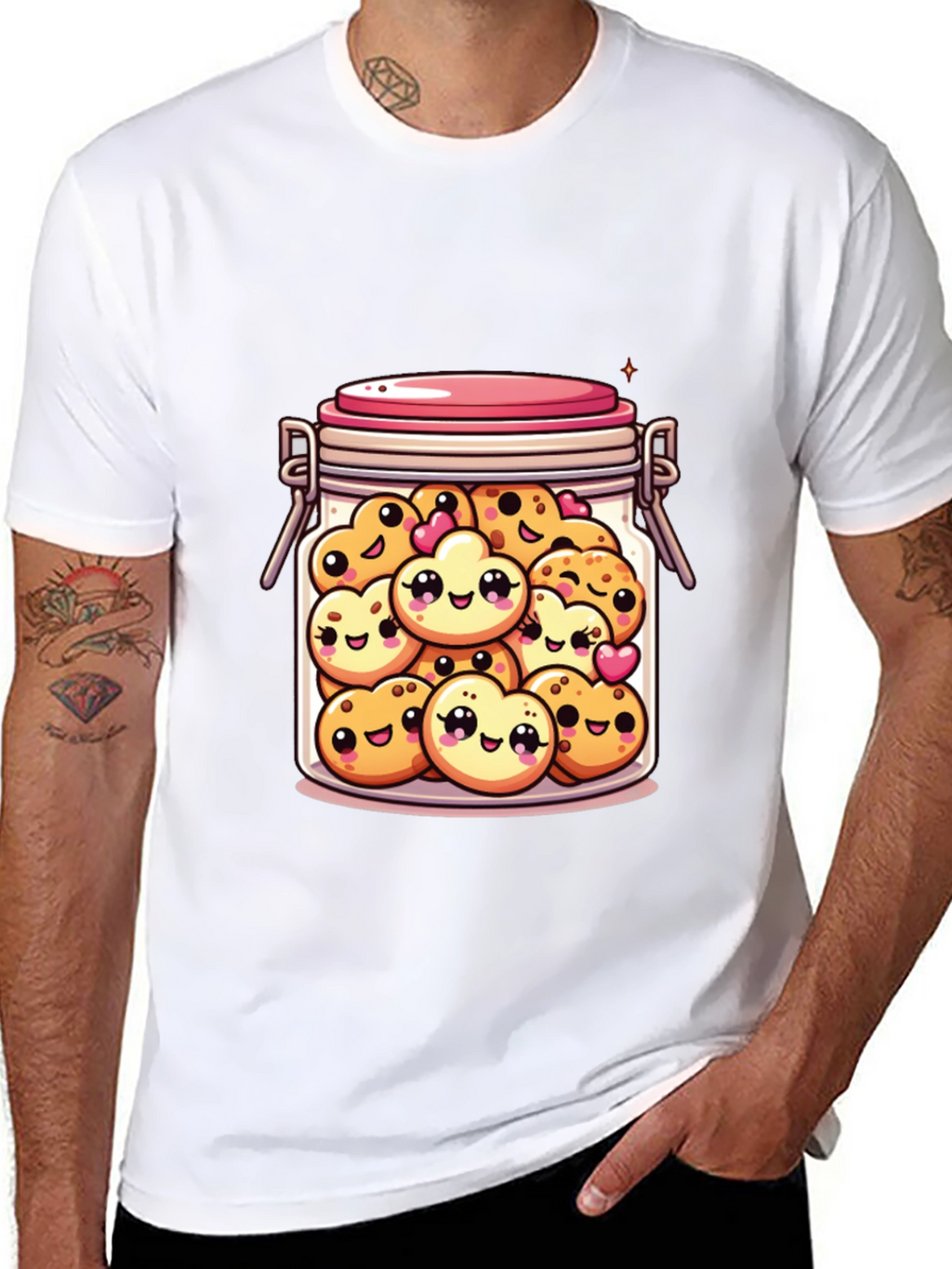 Kawaii Cookie Jar Graphic T-Shirt