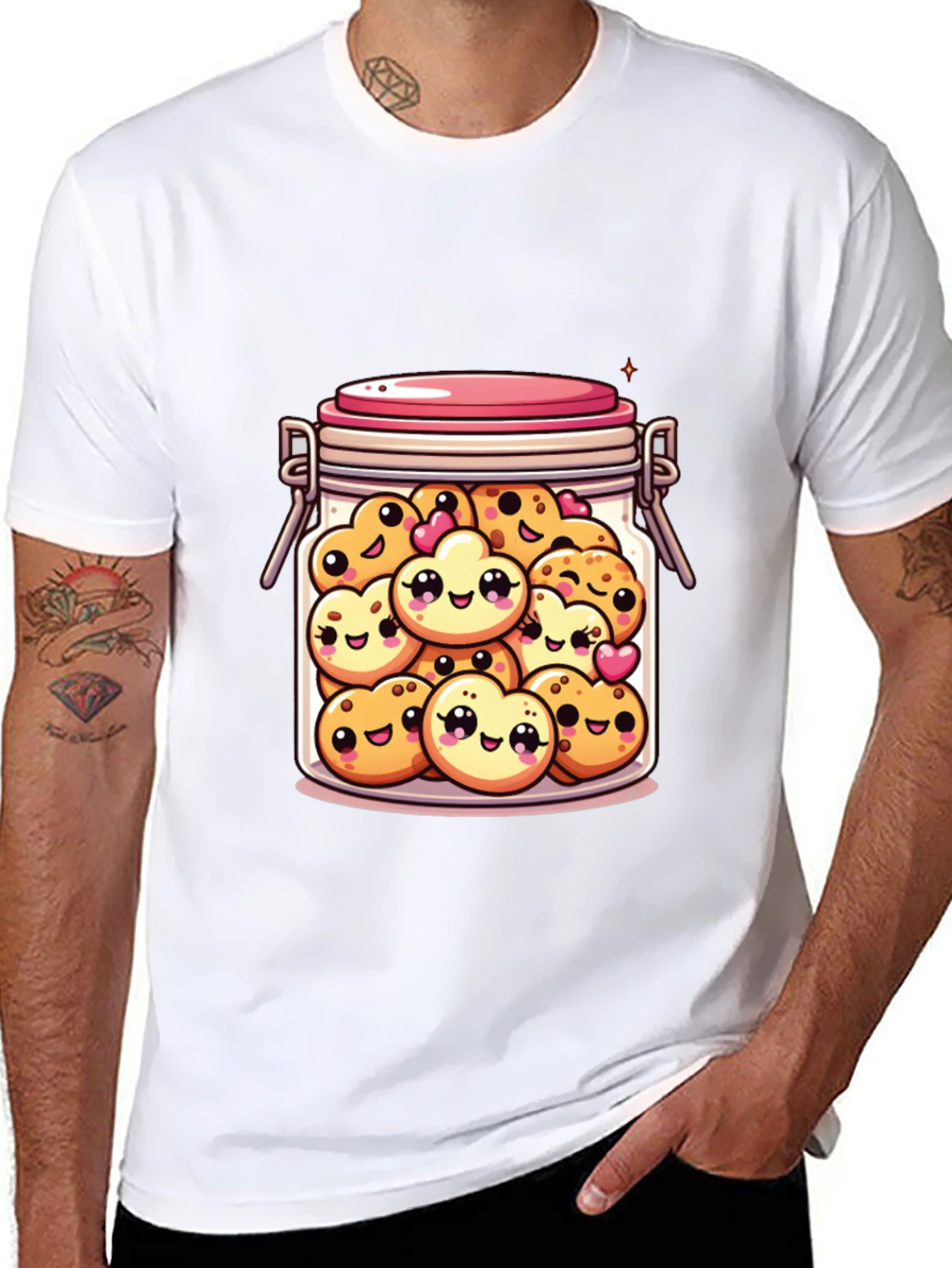 Kawaii Cookie Jar Graphic T-Shirt