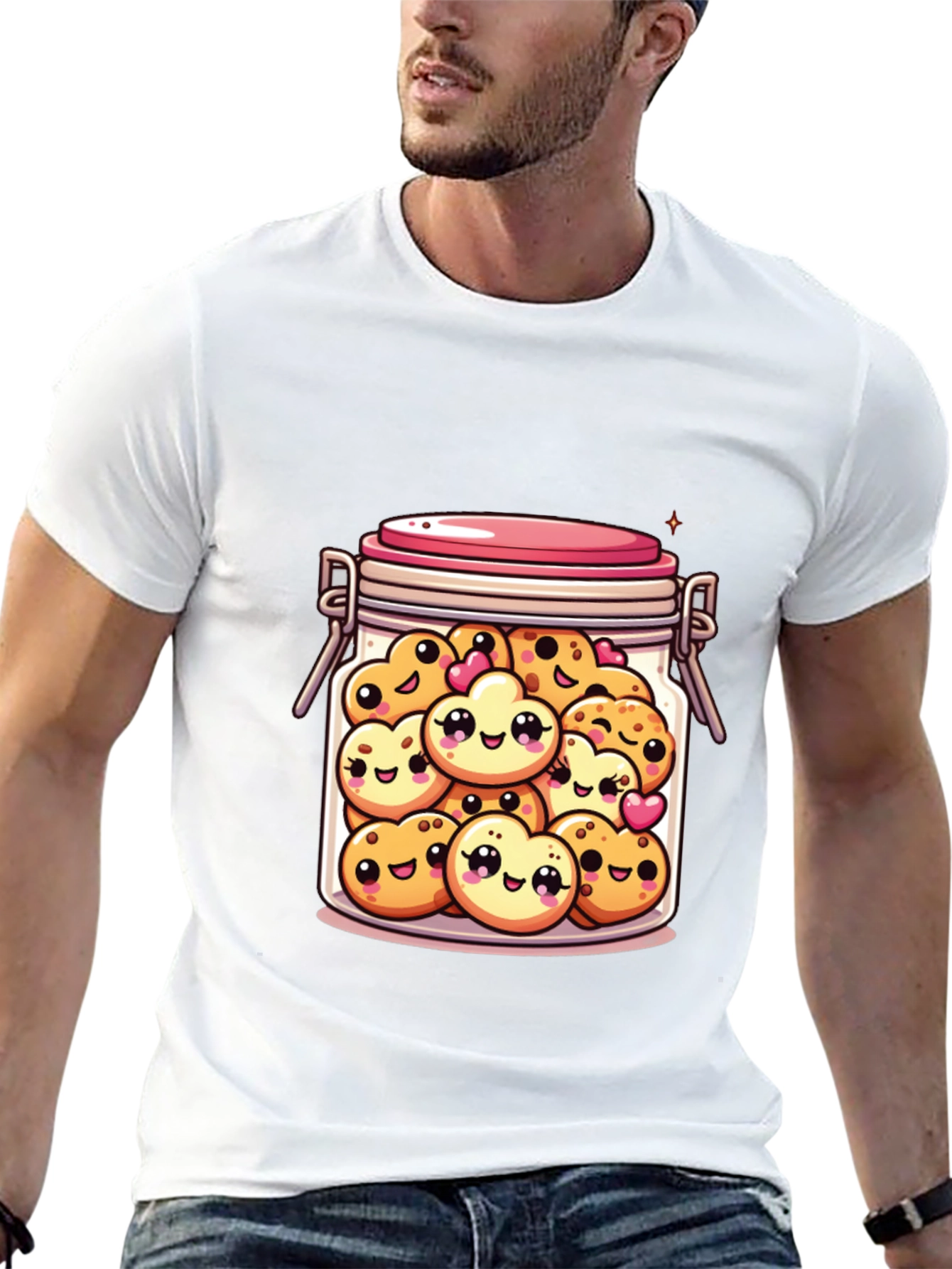 Kawaii Cookie Jar Graphic T-Shirt