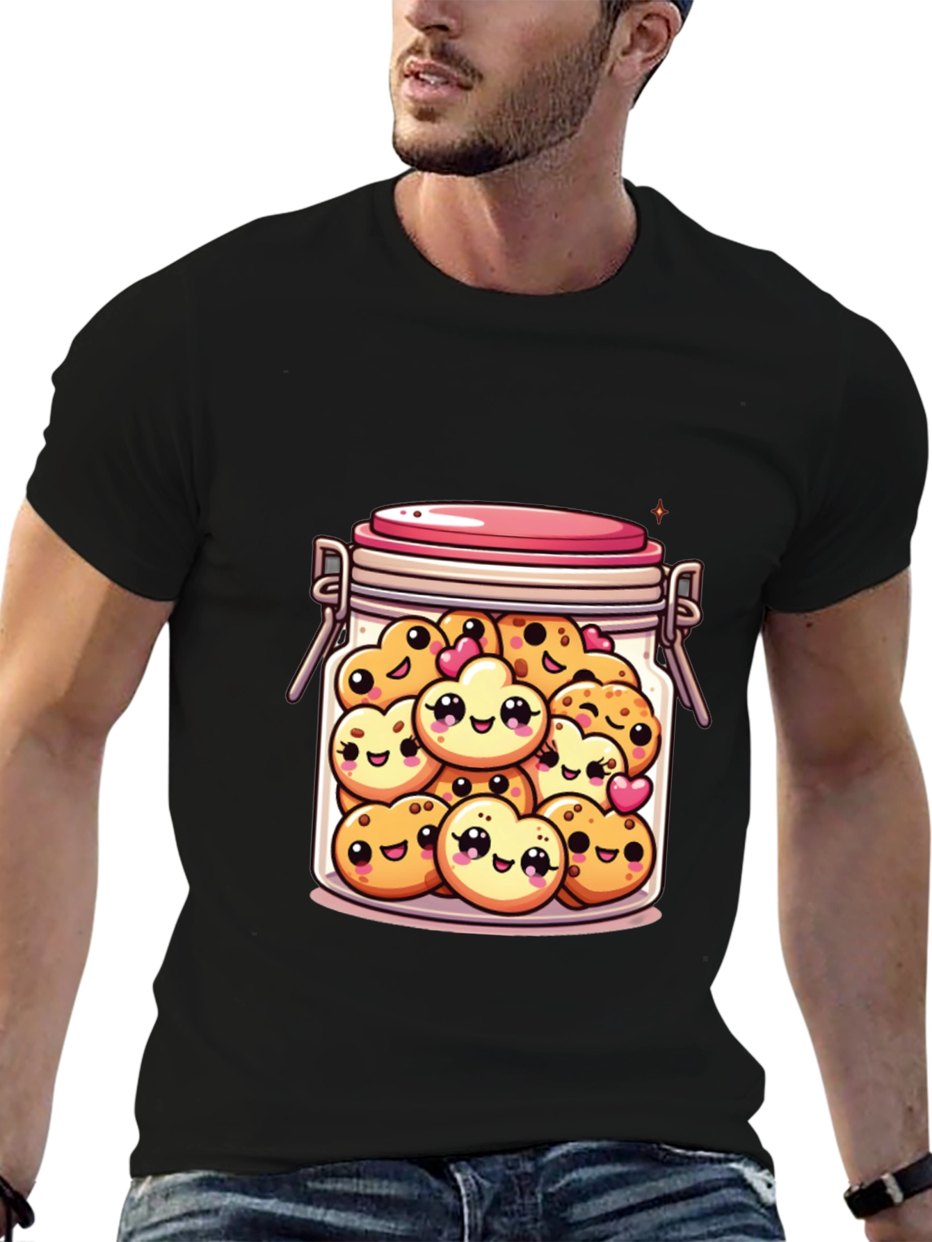 Kawaii Cookie Jar Graphic T-Shirt