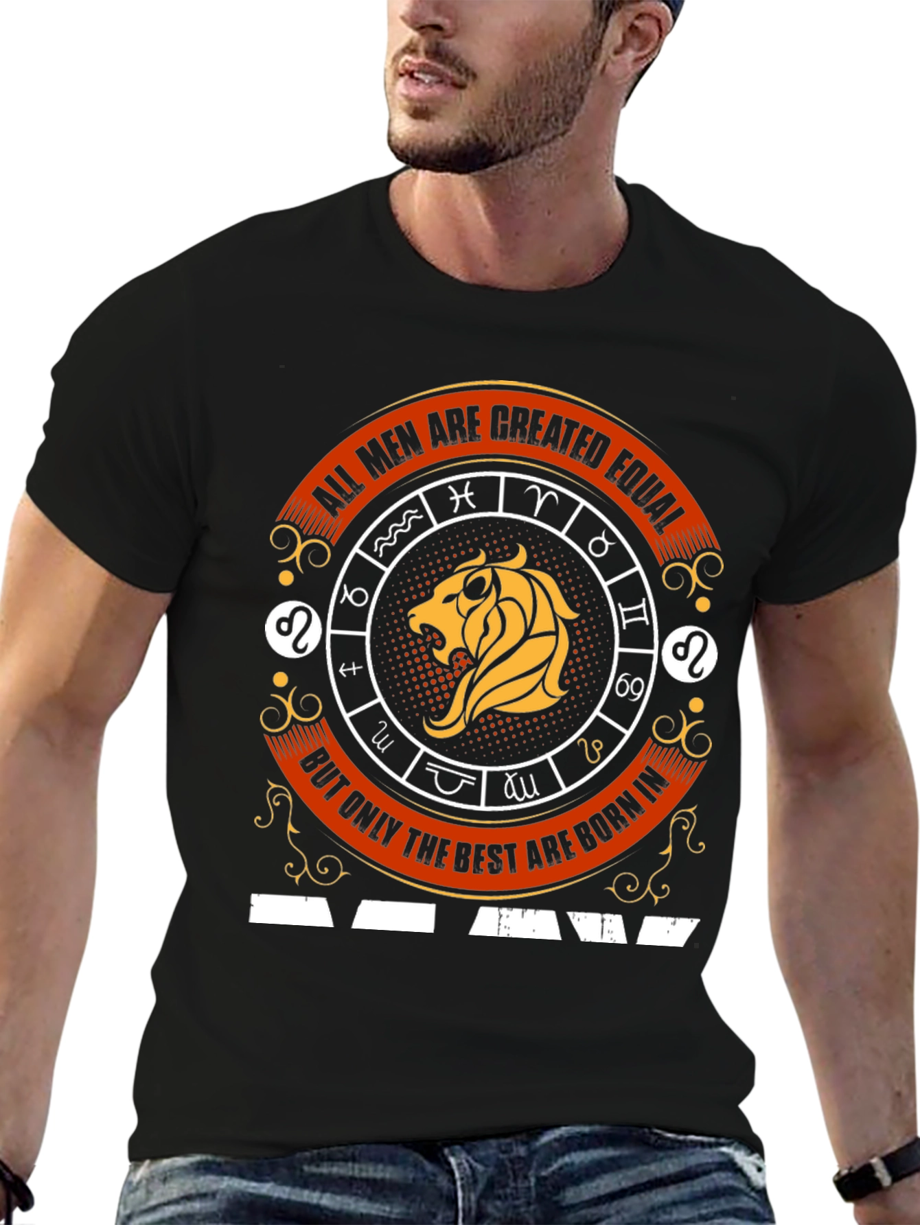 Zodiac Sign Leo Graphic T-Shirt - Best Men