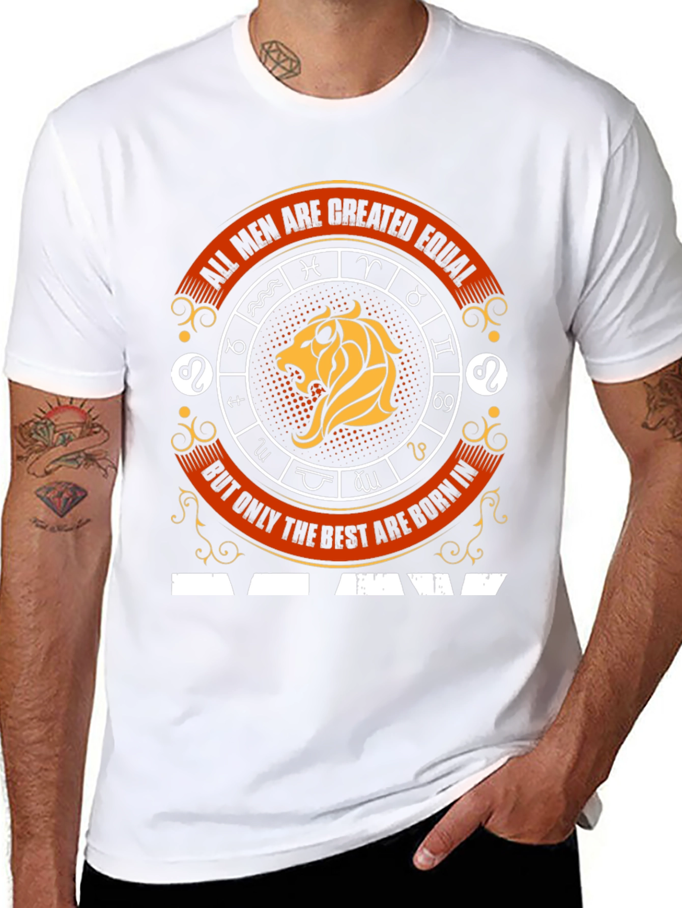 Zodiac Sign Leo Graphic T-Shirt - Best Men
